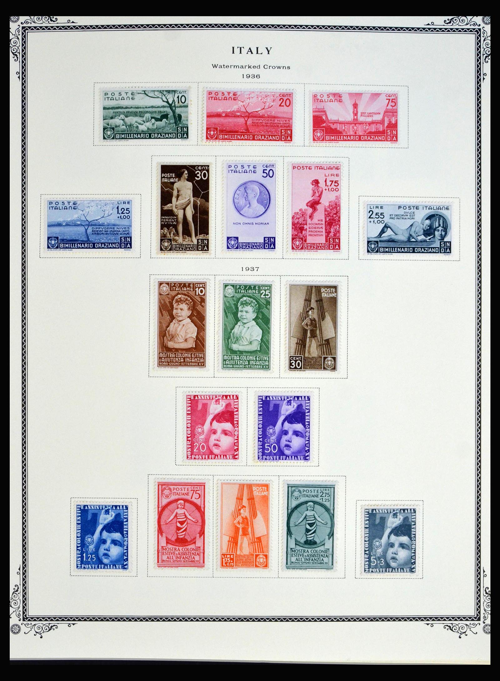 40037 0015 - Postzegelverzameling 40037 Italië en koloniën 1893-1984.
