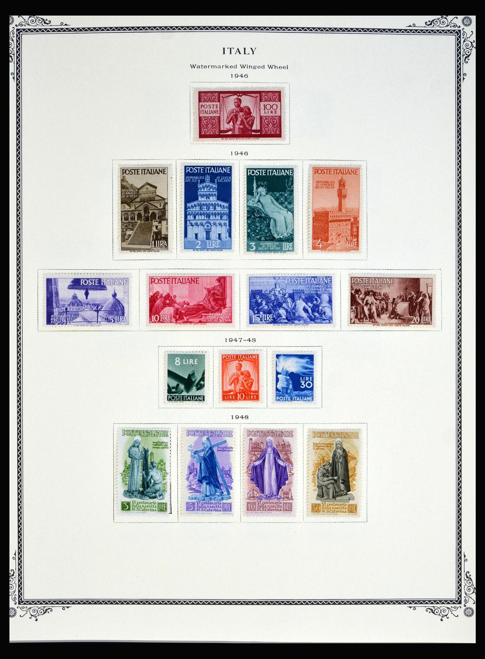 40037 0020 - Postzegelverzameling 40037 Italië en koloniën 1893-1984.