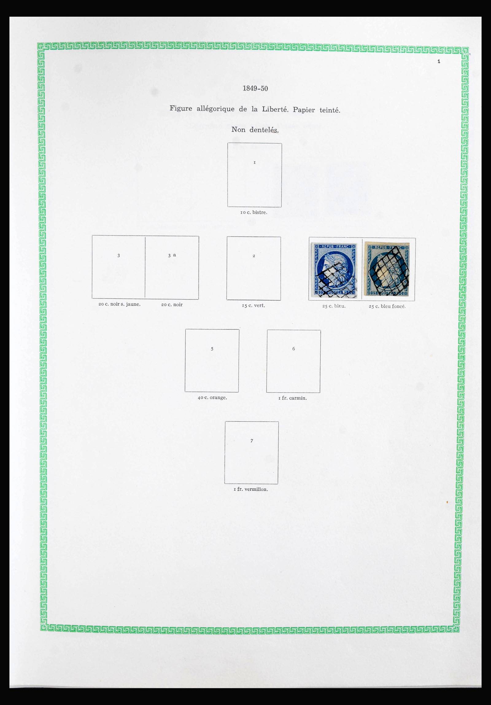 40049 0001 - Postzegelverzameling 40049 Frankrijk 1849-1971.