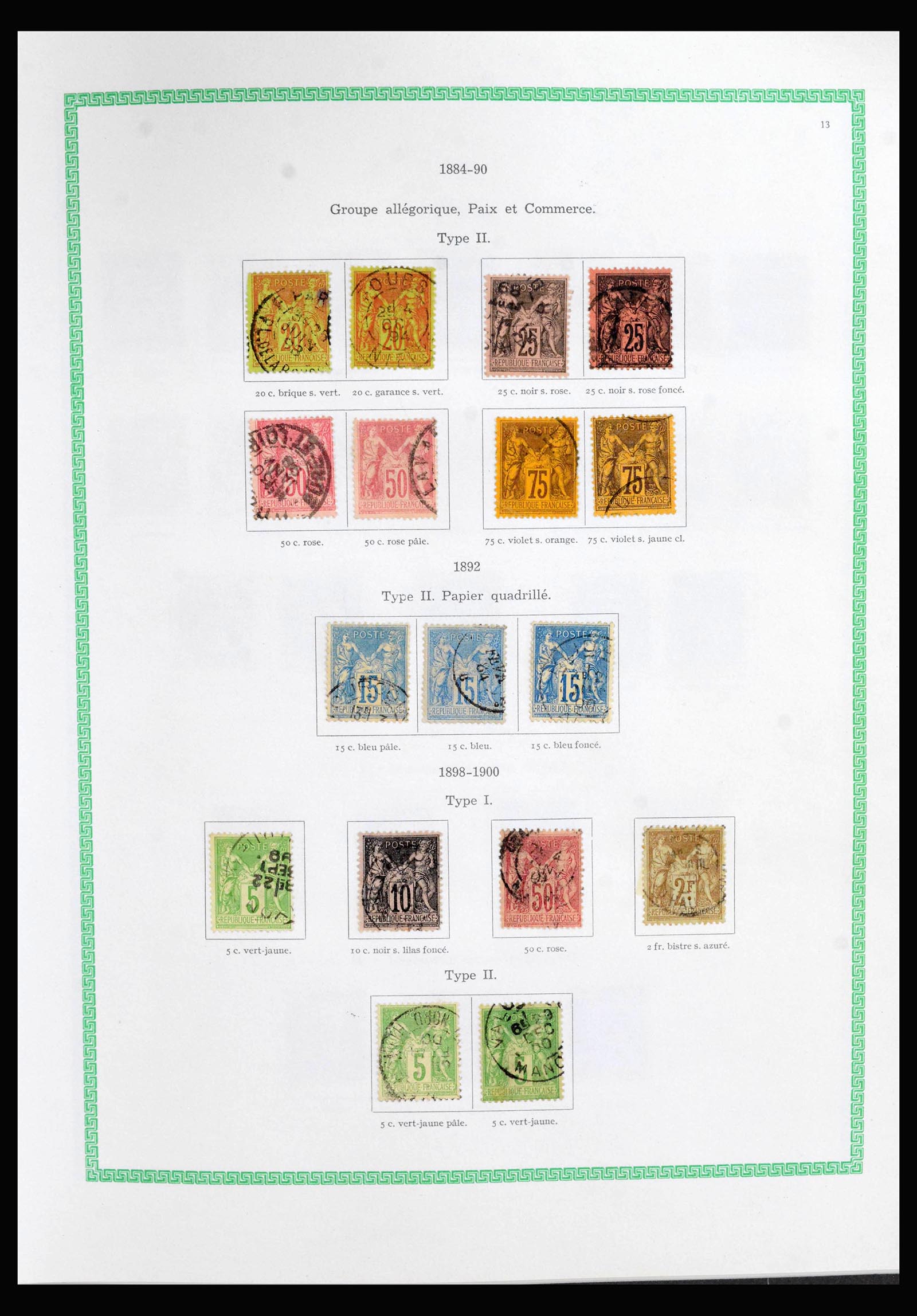 40049 0012 - Postzegelverzameling 40049 Frankrijk 1849-1971.