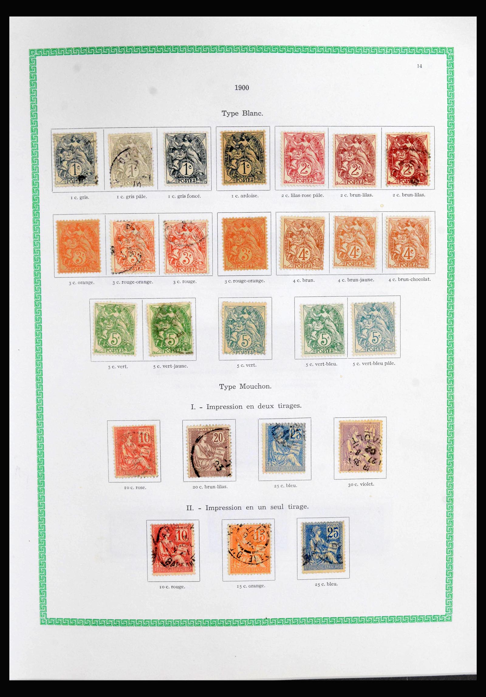 40049 0013 - Postzegelverzameling 40049 Frankrijk 1849-1971.