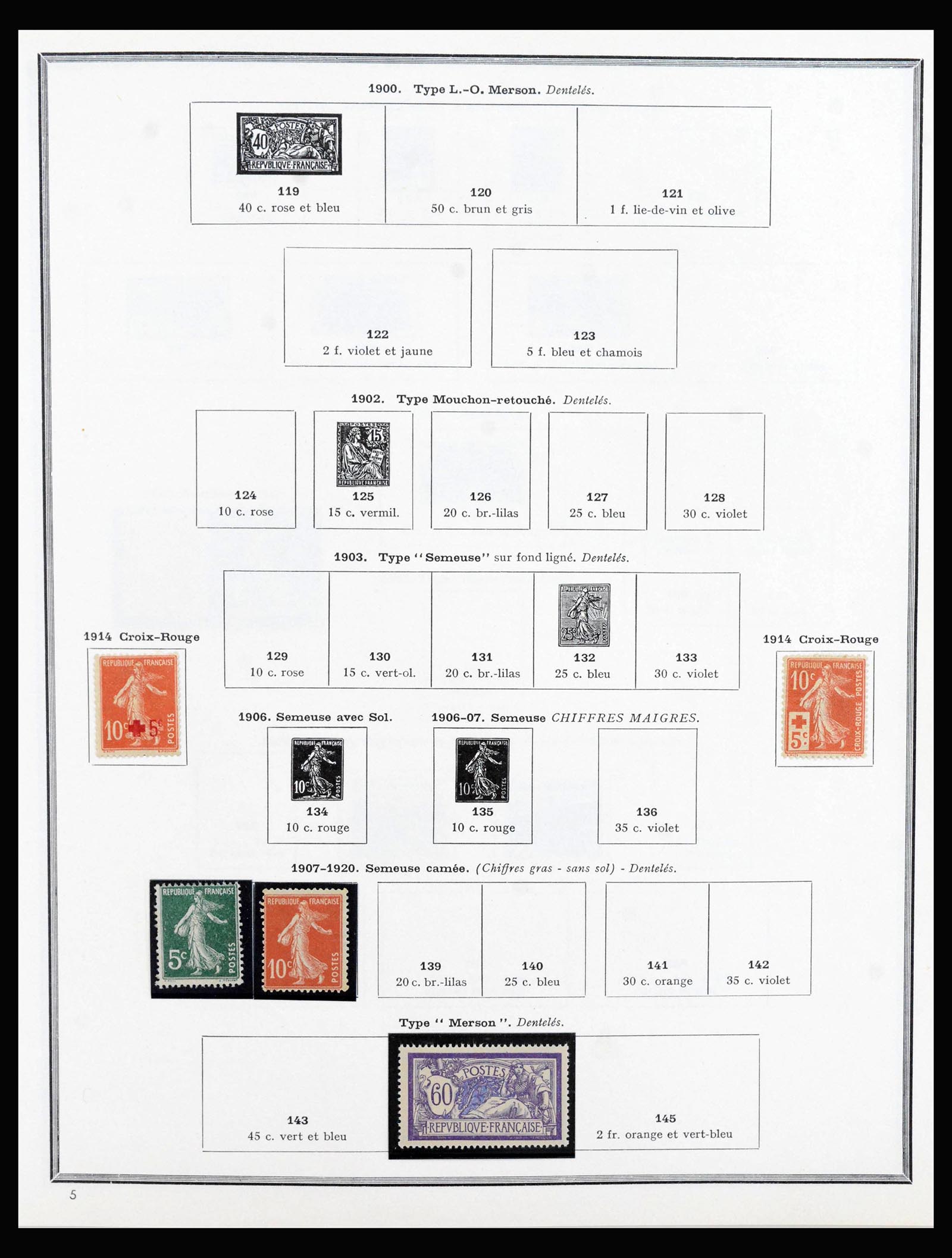 40051 0001 - Postzegelverzameling 40051 Frankrijk 1914-1963.