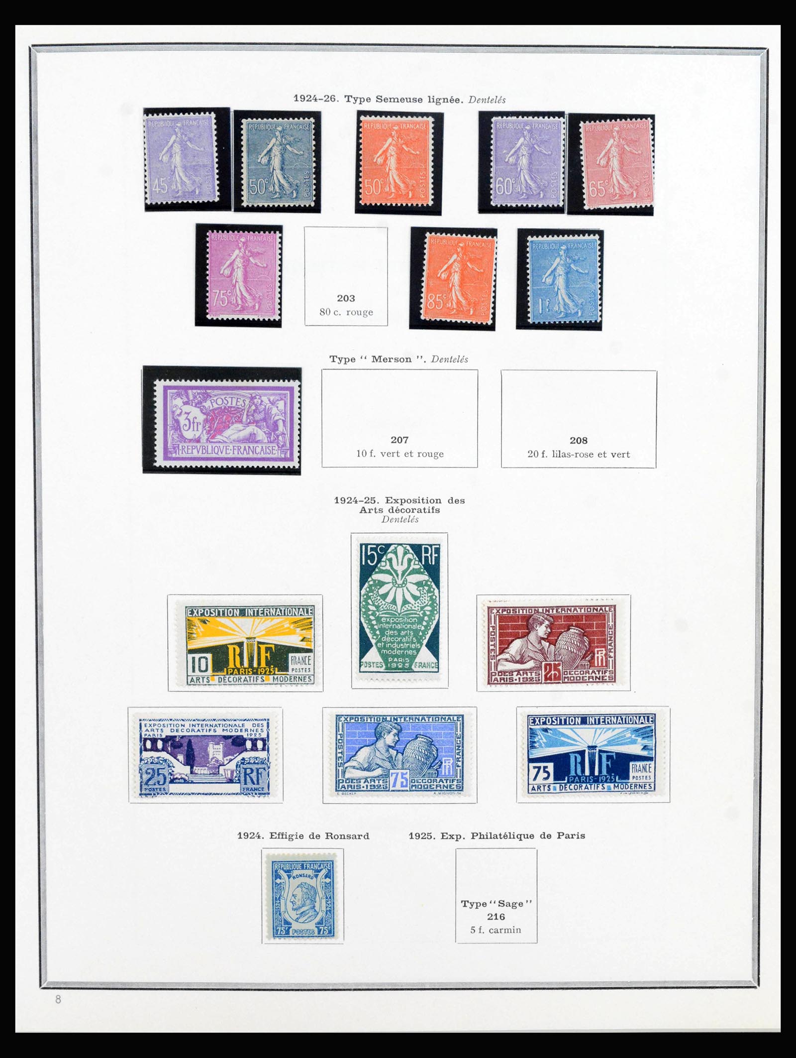 40051 0004 - Postzegelverzameling 40051 Frankrijk 1914-1963.