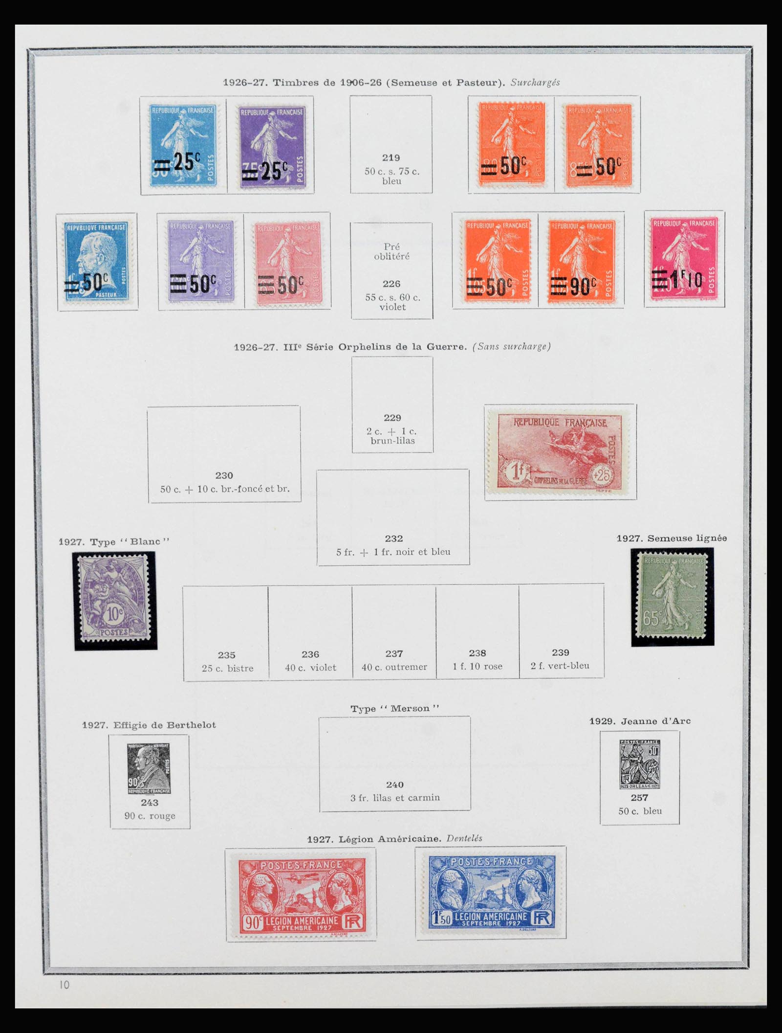 40051 0005 - Postzegelverzameling 40051 Frankrijk 1914-1963.