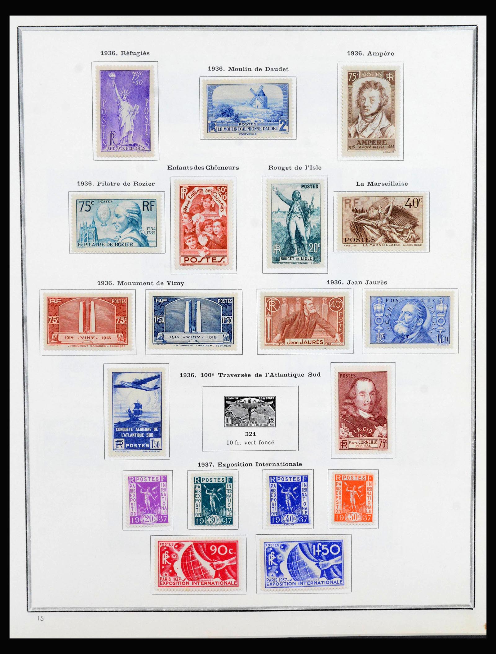40051 0009 - Postzegelverzameling 40051 Frankrijk 1914-1963.