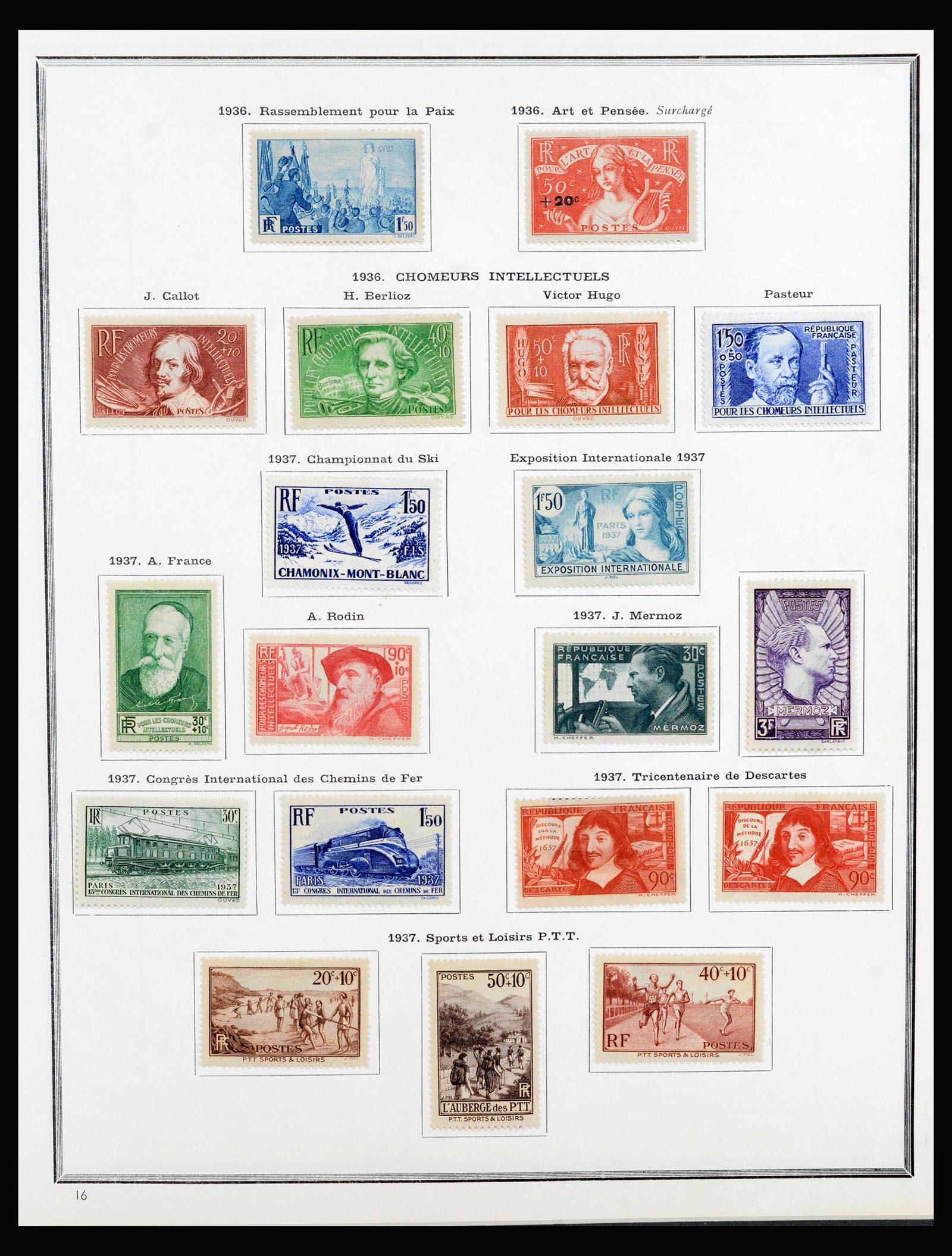 40051 0010 - Postzegelverzameling 40051 Frankrijk 1914-1963.