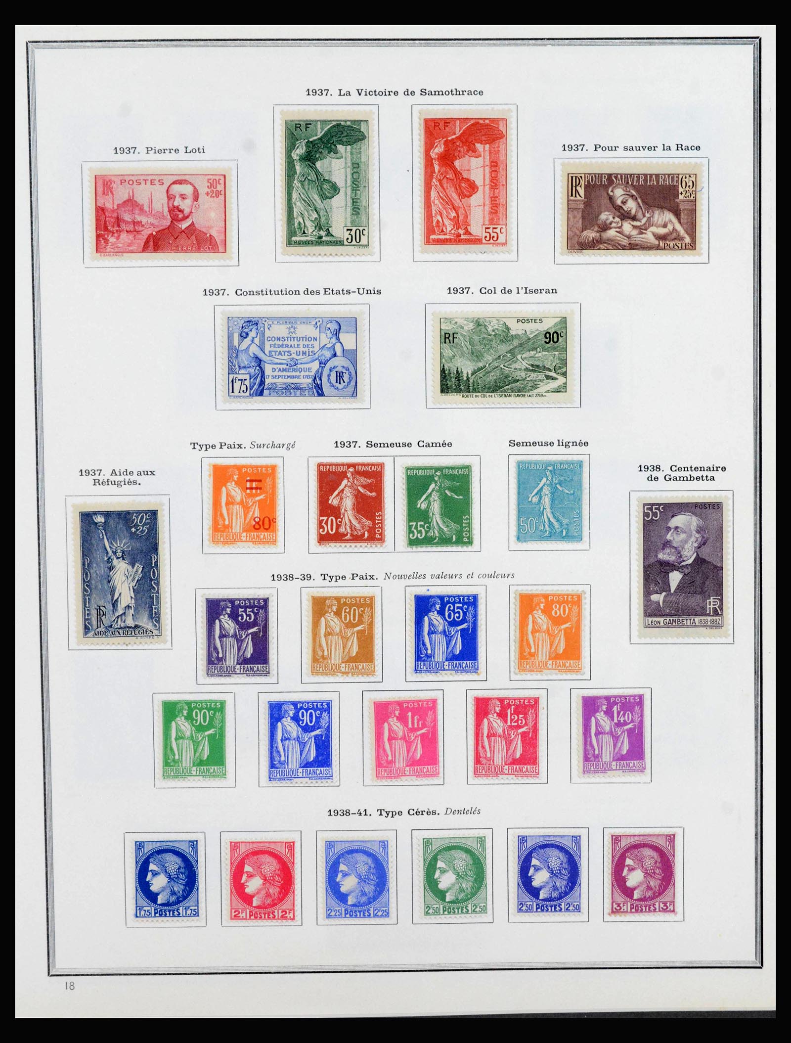 40051 0011 - Postzegelverzameling 40051 Frankrijk 1914-1963.