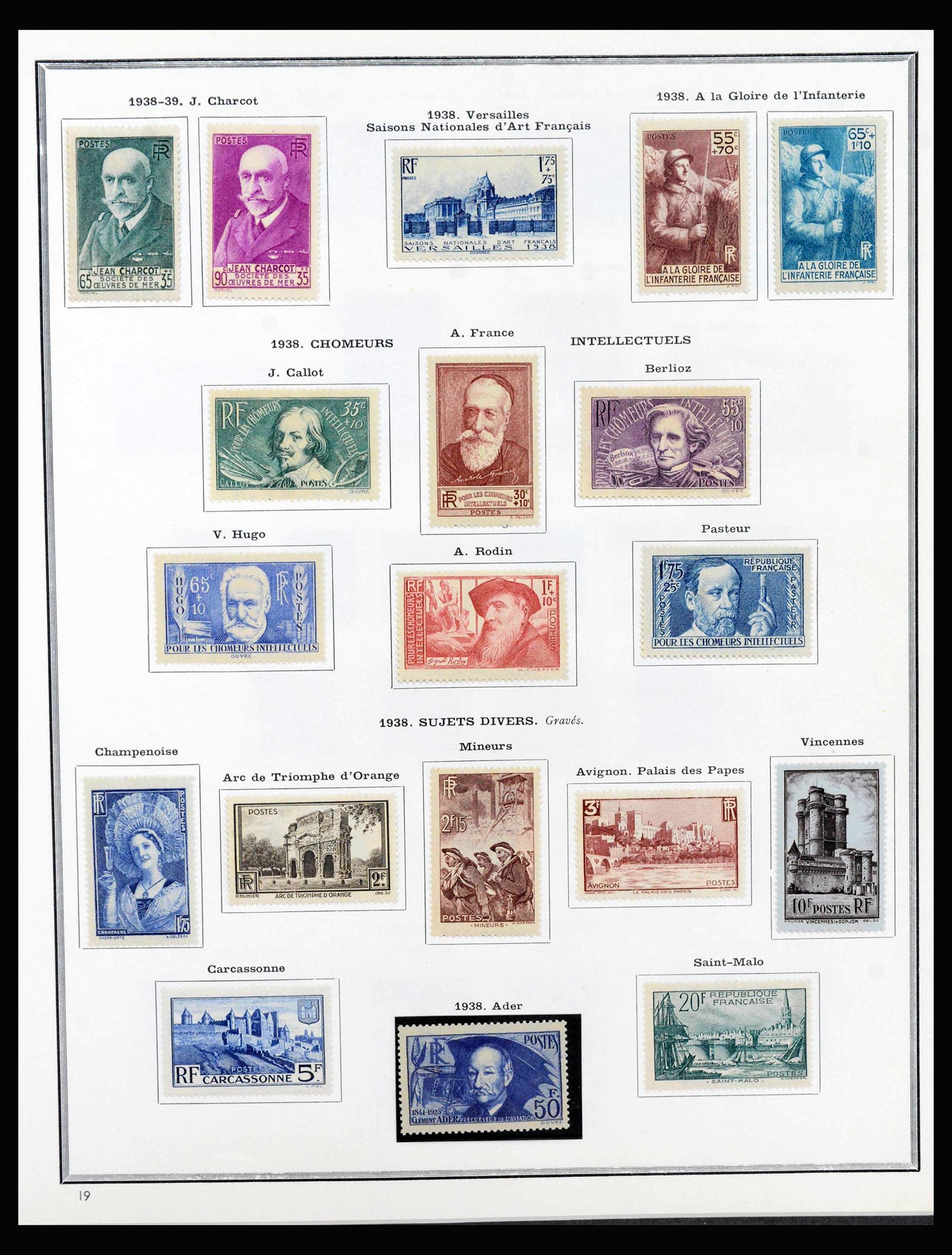 40051 0012 - Postzegelverzameling 40051 Frankrijk 1914-1963.