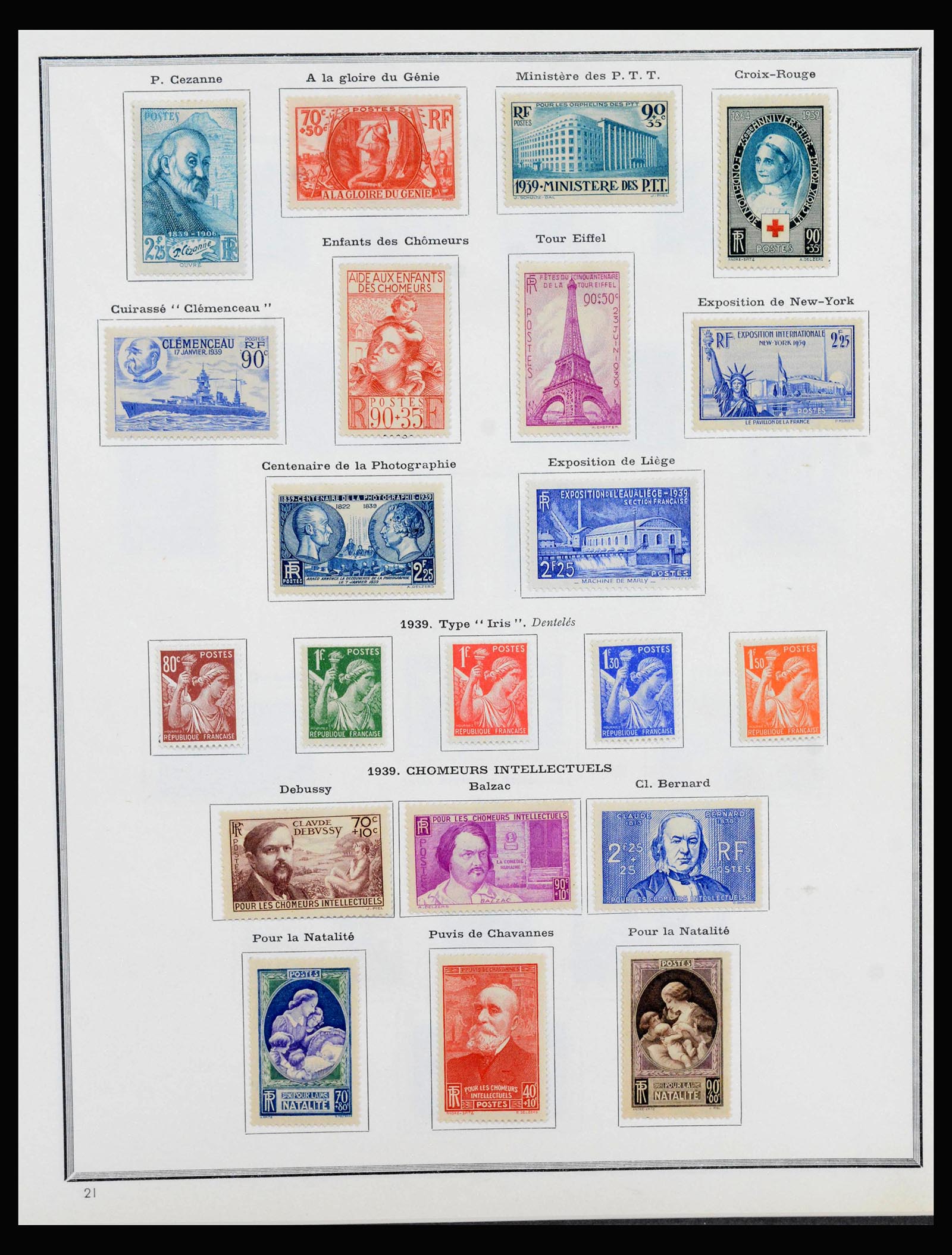 40051 0014 - Postzegelverzameling 40051 Frankrijk 1914-1963.