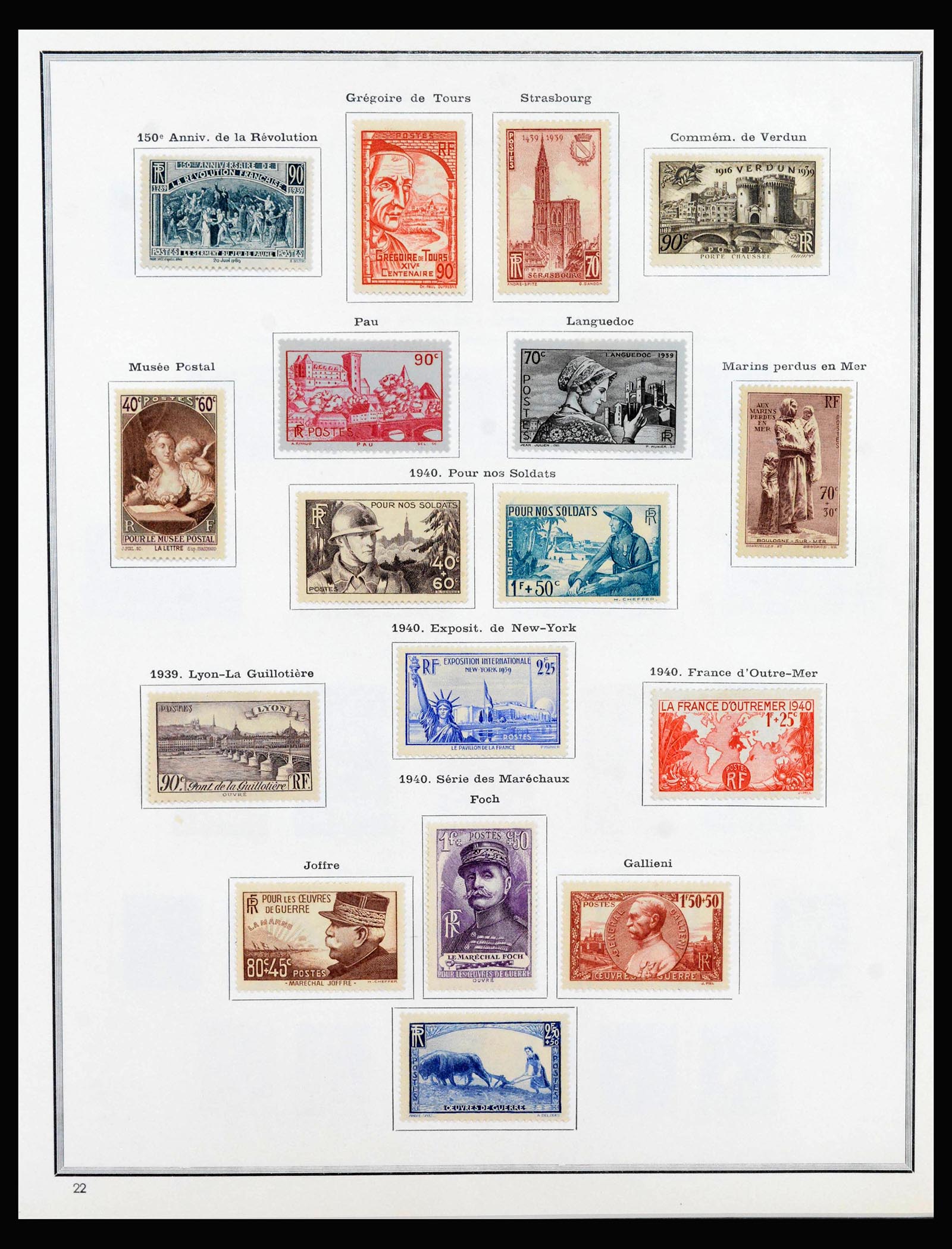40051 0015 - Postzegelverzameling 40051 Frankrijk 1914-1963.