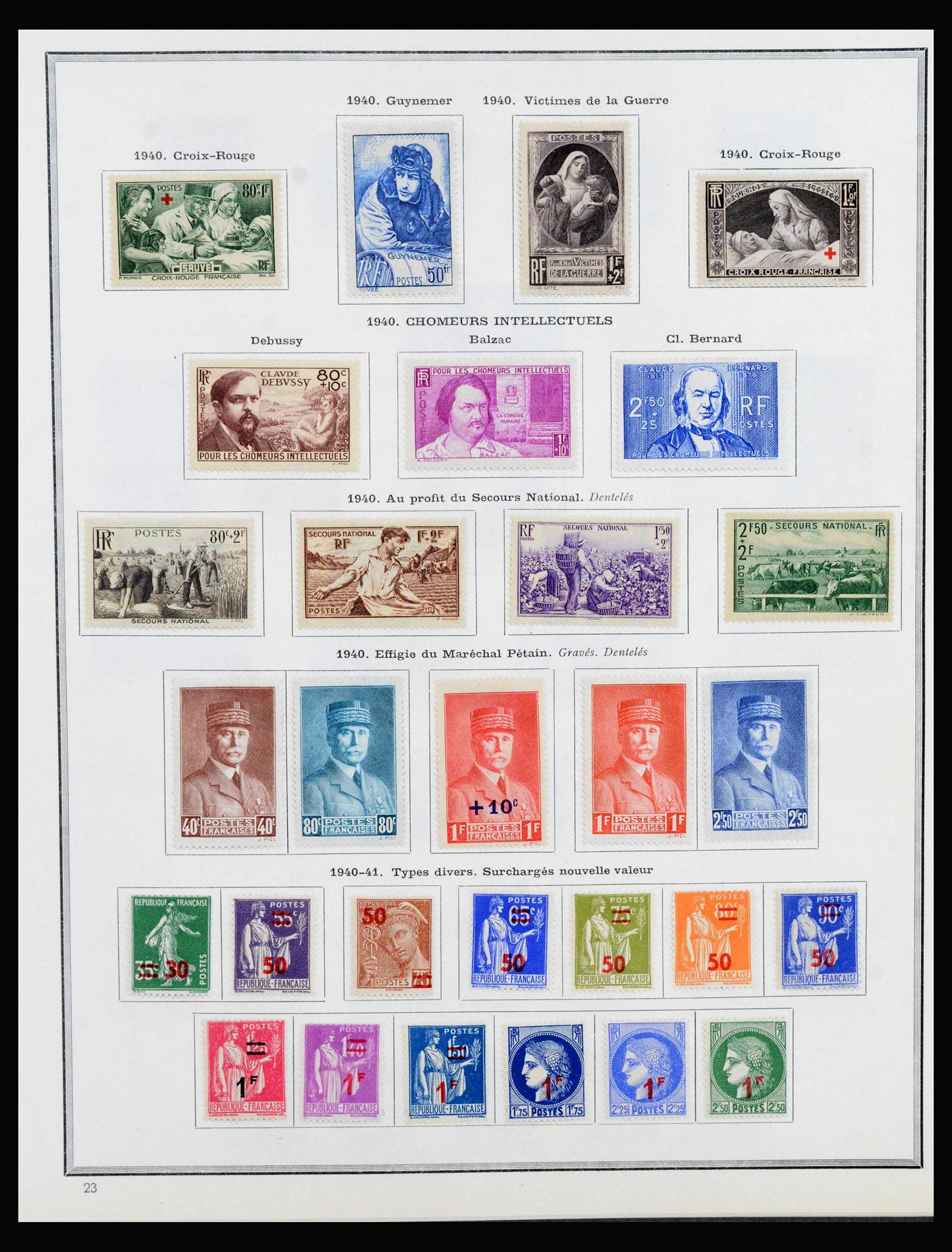 40051 0016 - Postzegelverzameling 40051 Frankrijk 1914-1963.