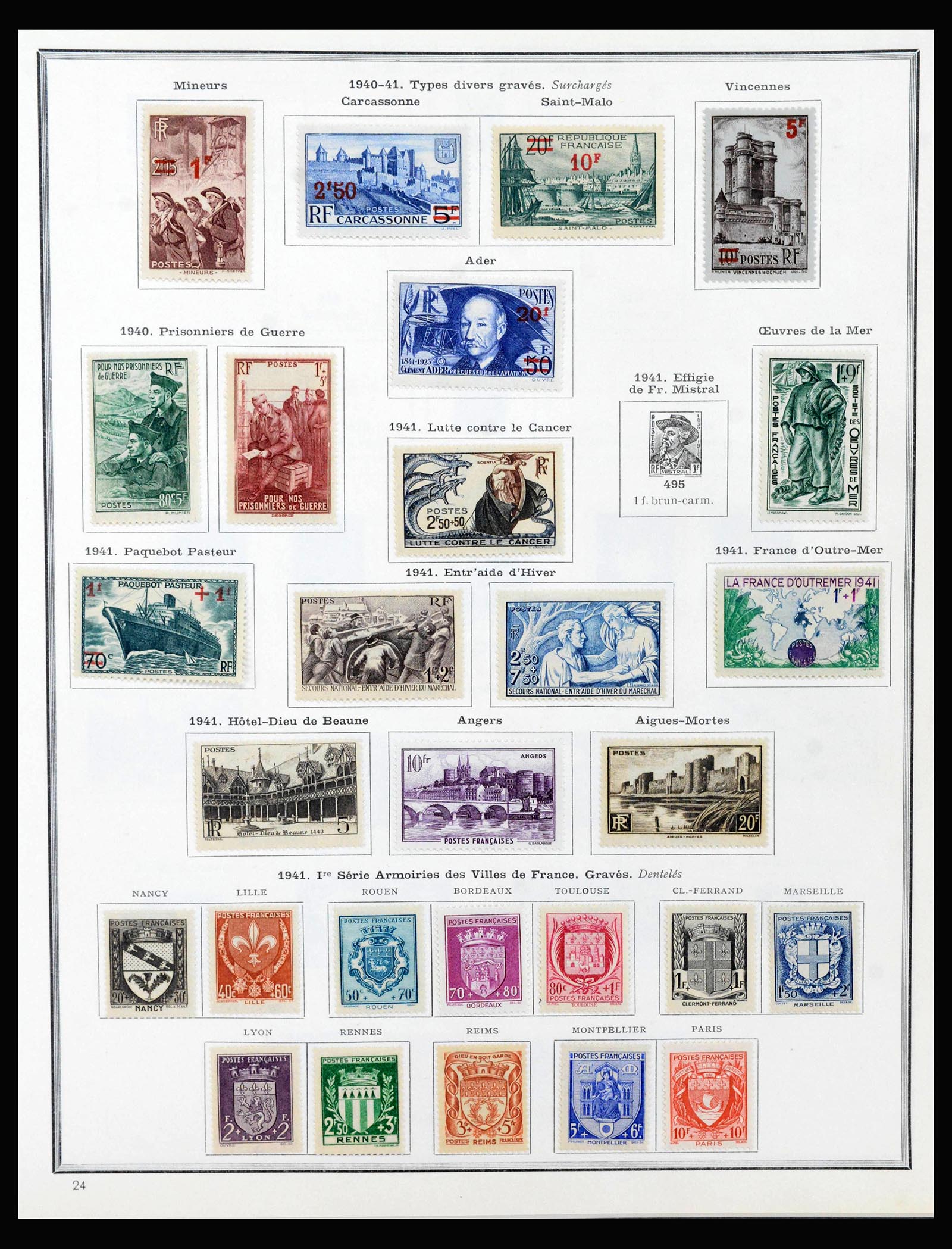 40051 0017 - Postzegelverzameling 40051 Frankrijk 1914-1963.