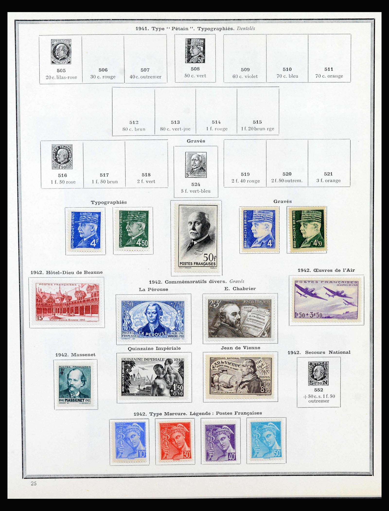 40051 0018 - Postzegelverzameling 40051 Frankrijk 1914-1963.