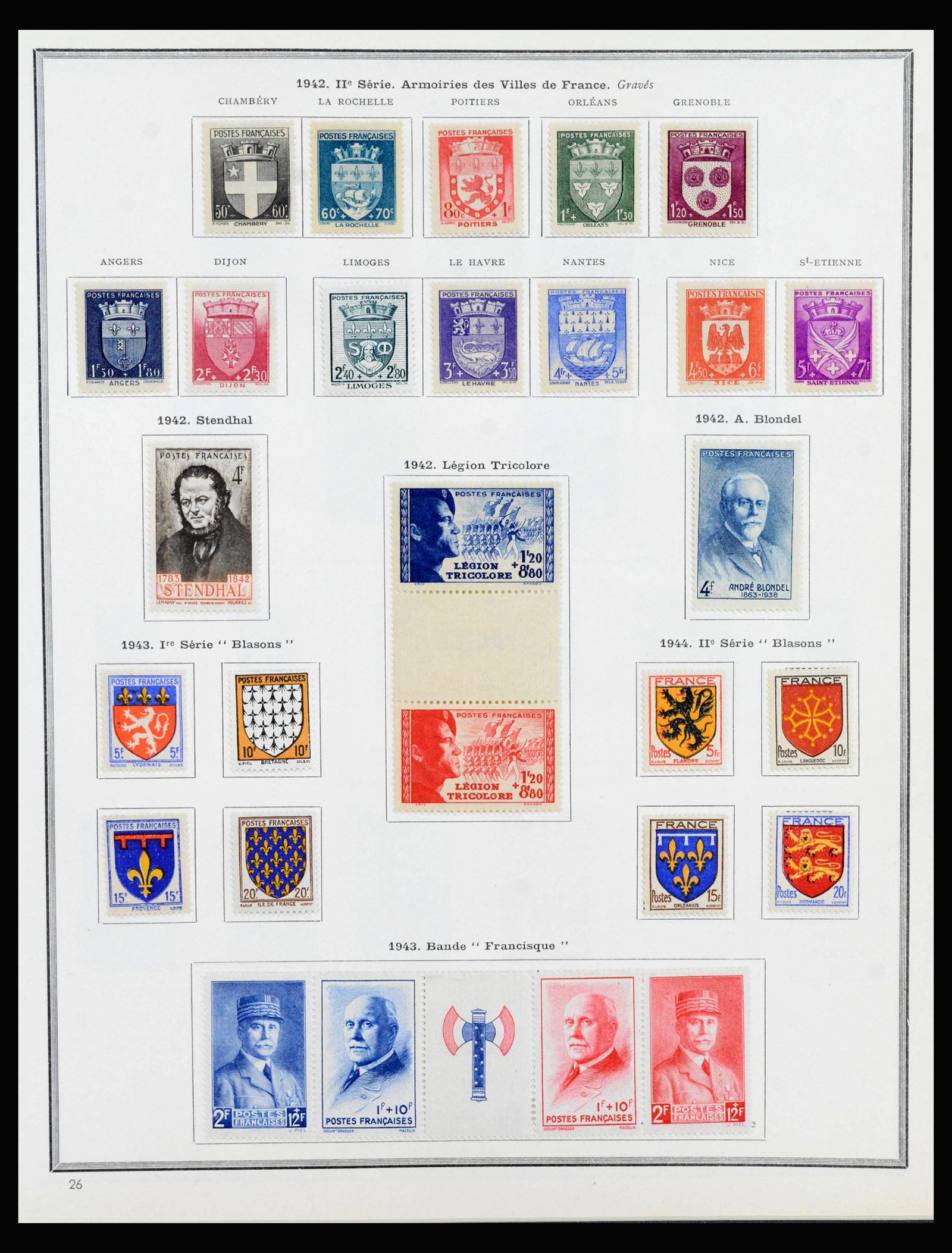 40051 0019 - Postzegelverzameling 40051 Frankrijk 1914-1963.