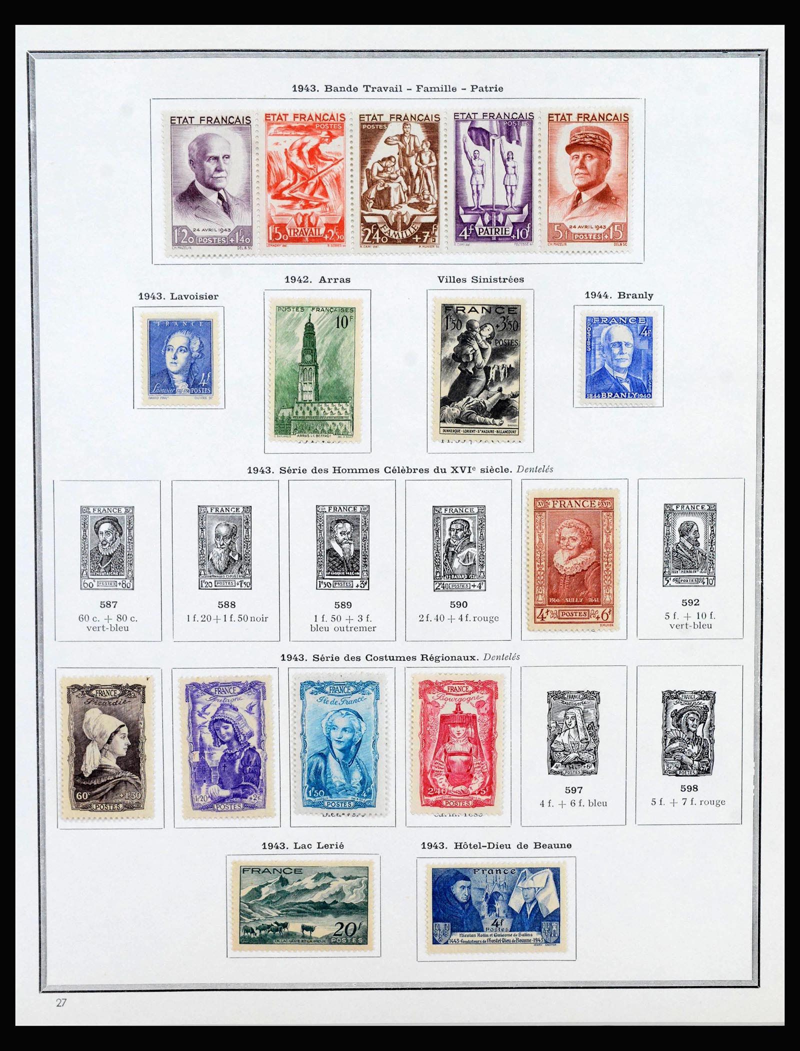 40051 0020 - Postzegelverzameling 40051 Frankrijk 1914-1963.