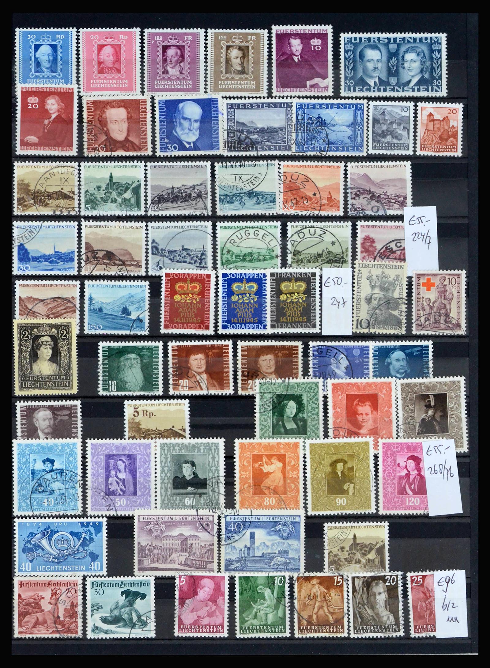 40053 0003 - Postzegelverzameling 40053 Liechtenstein 1912-2013.