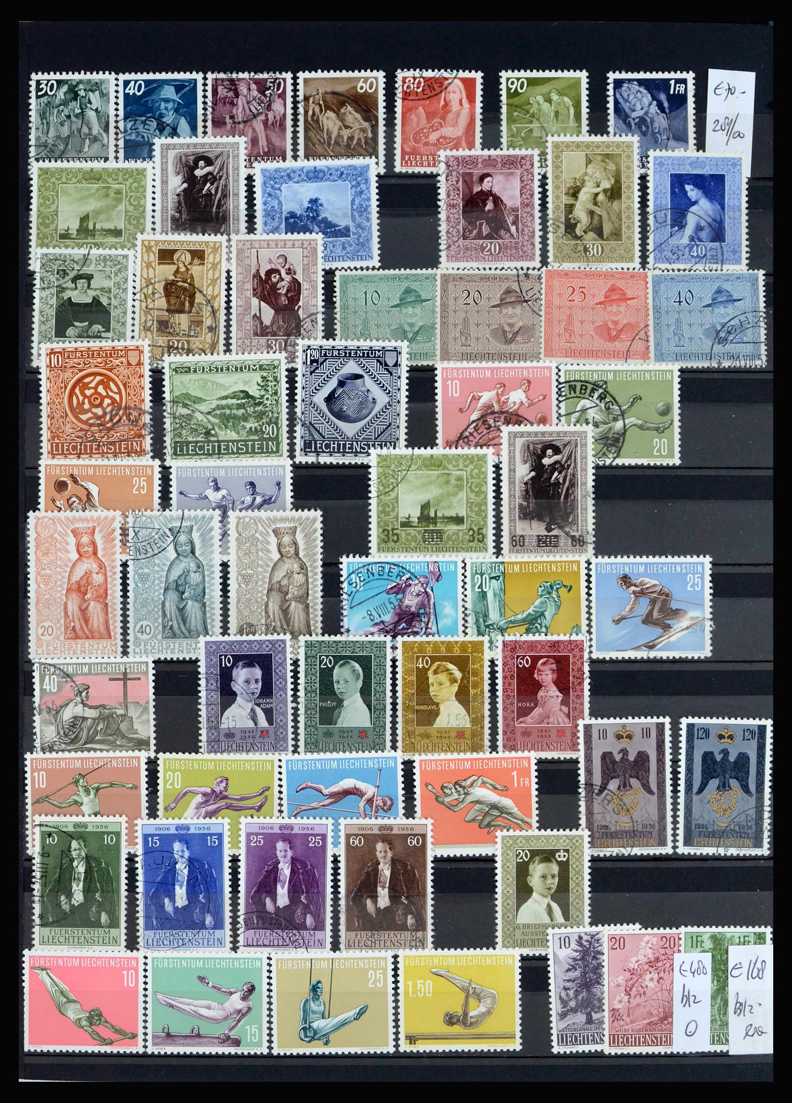 40053 0004 - Postzegelverzameling 40053 Liechtenstein 1912-2013.