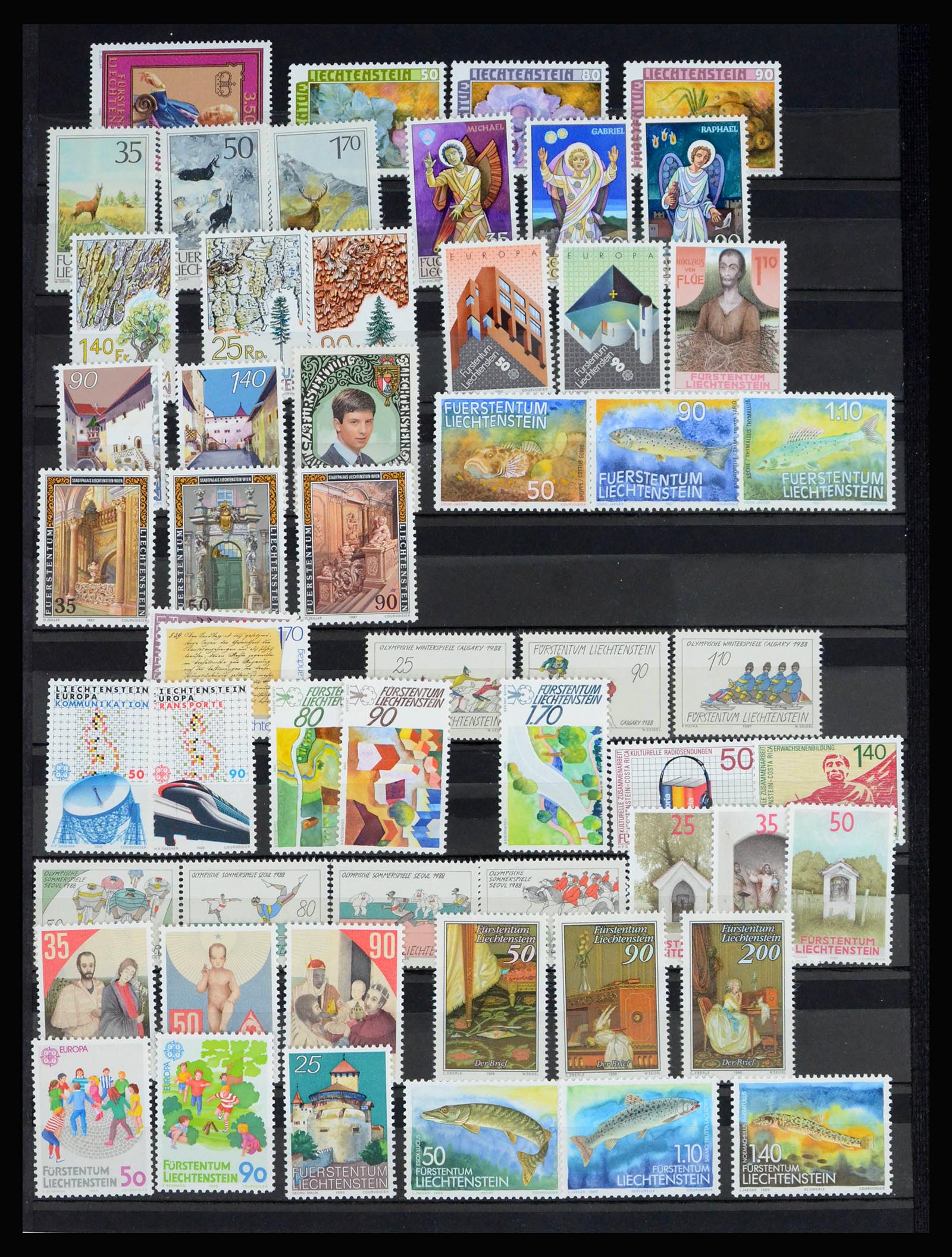 40053 0014 - Postzegelverzameling 40053 Liechtenstein 1912-2013.