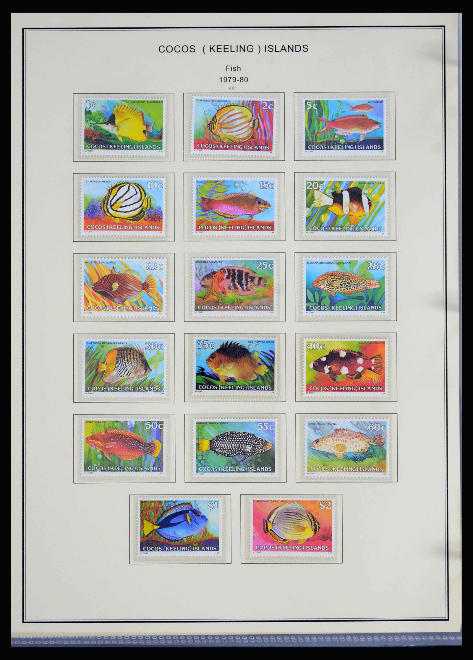 40064 0005 - Postzegelverzameling 40064 Cocos Keeling Islands 1963-1998.