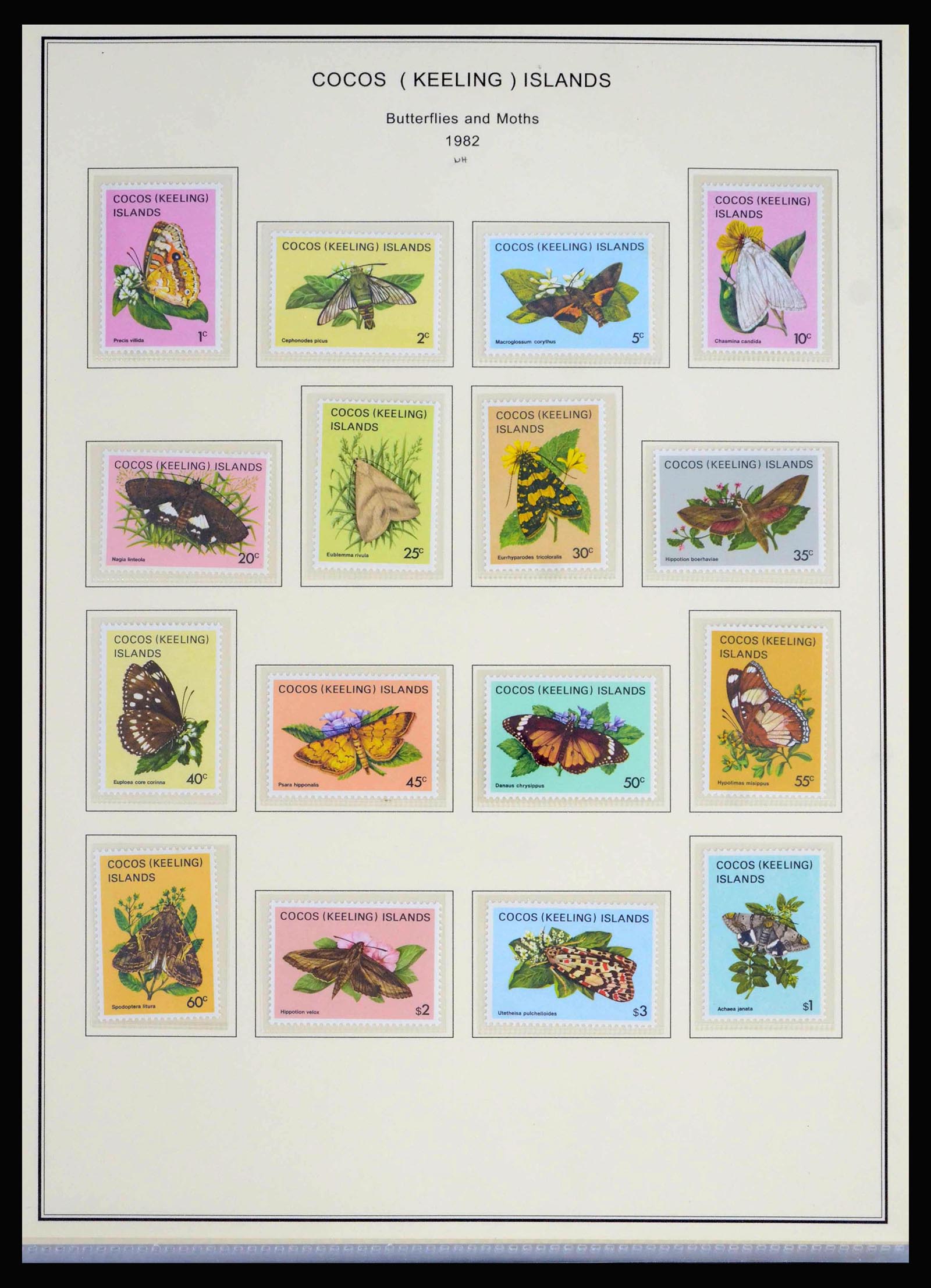 40064 0010 - Postzegelverzameling 40064 Cocos Keeling Islands 1963-1998.
