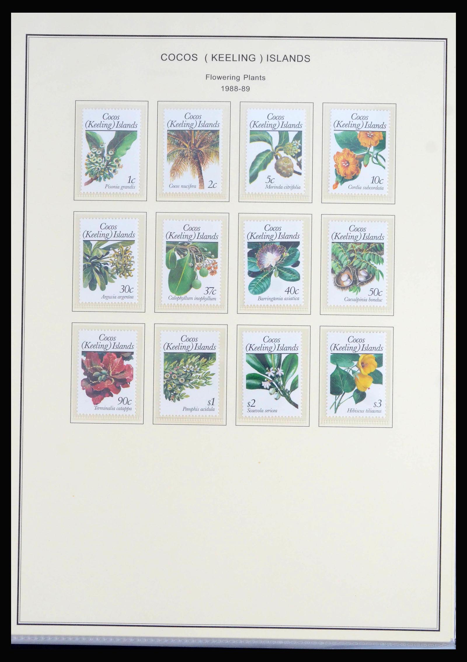 40064 0020 - Postzegelverzameling 40064 Cocos Keeling Islands 1963-1998.