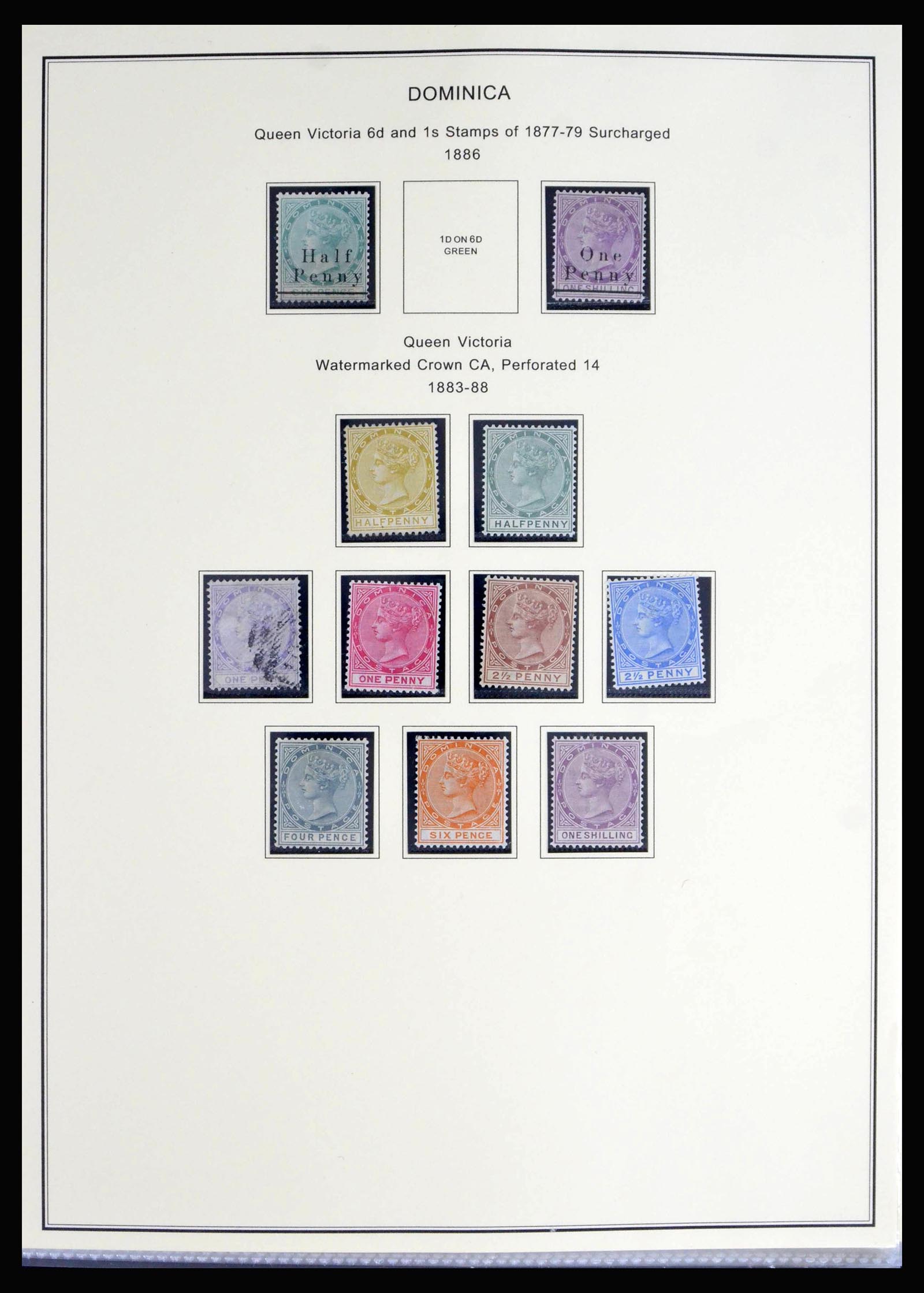 40066 0002 - Postzegelverzameling 40066 Dominica 1874-1978.