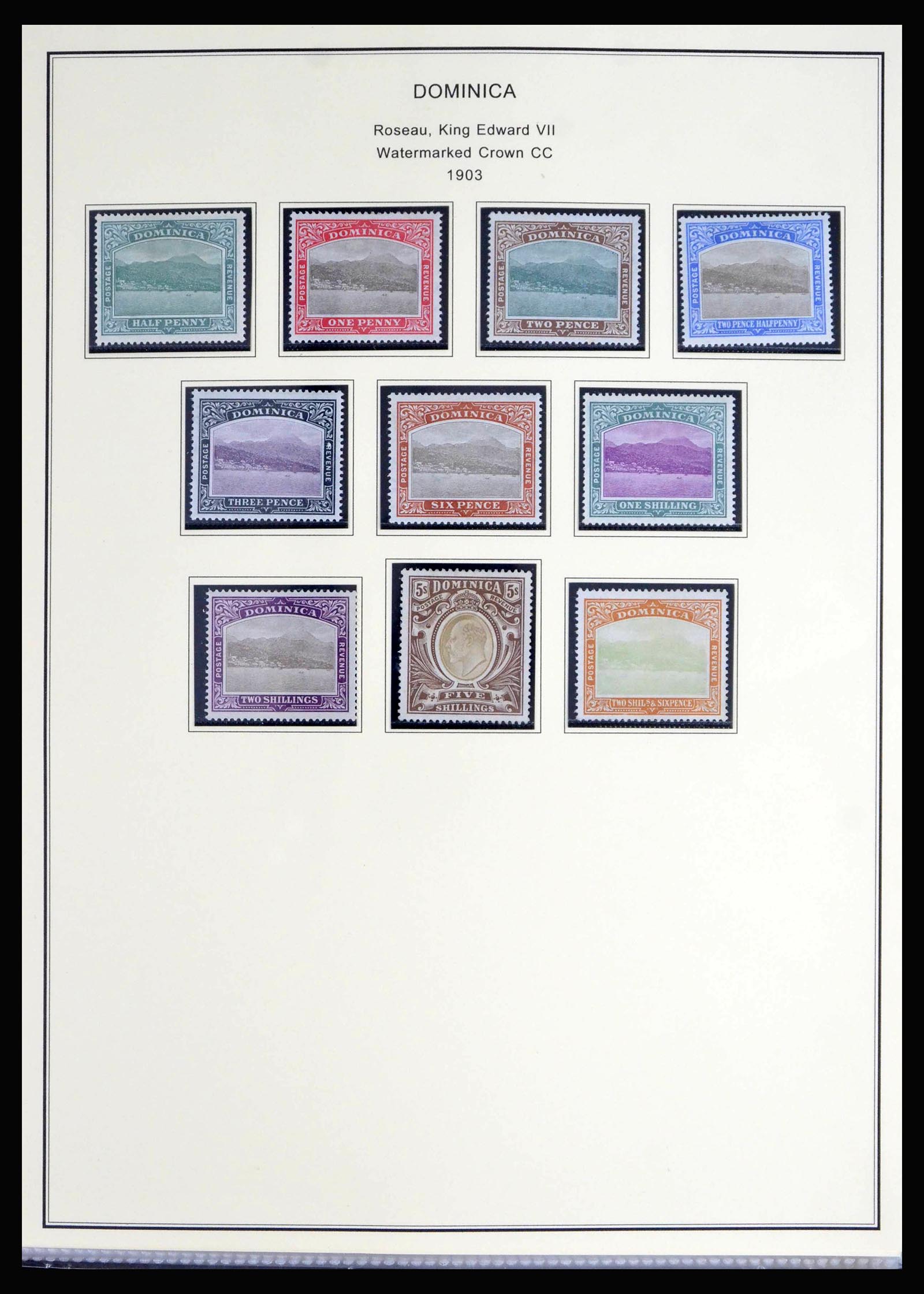40066 0003 - Postzegelverzameling 40066 Dominica 1874-1978.
