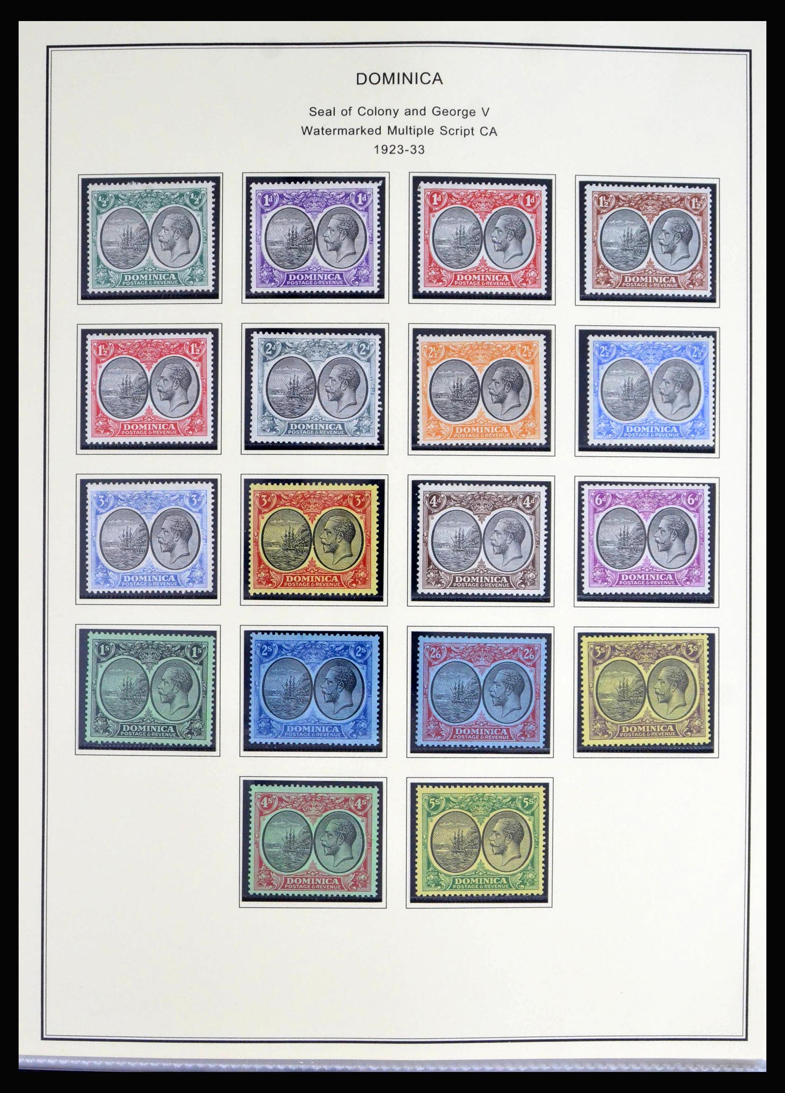 40066 0006 - Postzegelverzameling 40066 Dominica 1874-1978.