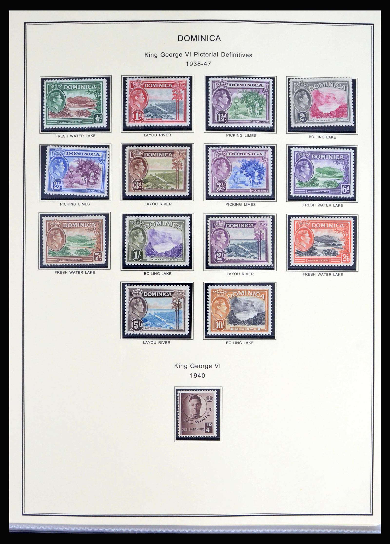 40066 0008 - Postzegelverzameling 40066 Dominica 1874-1978.