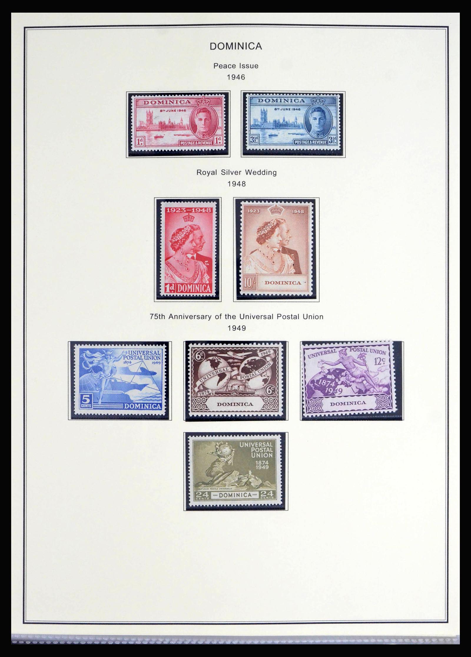 40066 0009 - Postzegelverzameling 40066 Dominica 1874-1978.