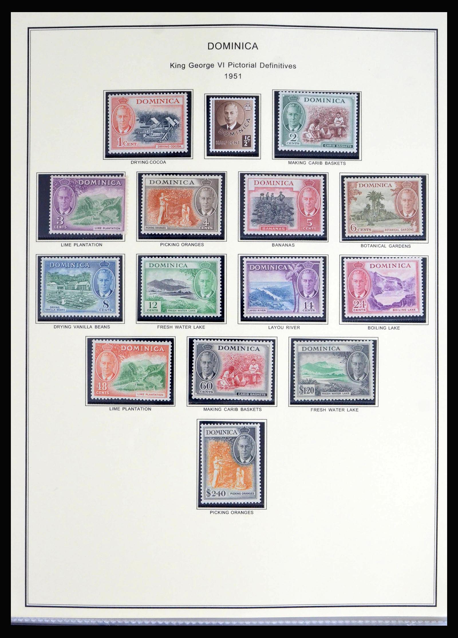 40066 0010 - Postzegelverzameling 40066 Dominica 1874-1978.