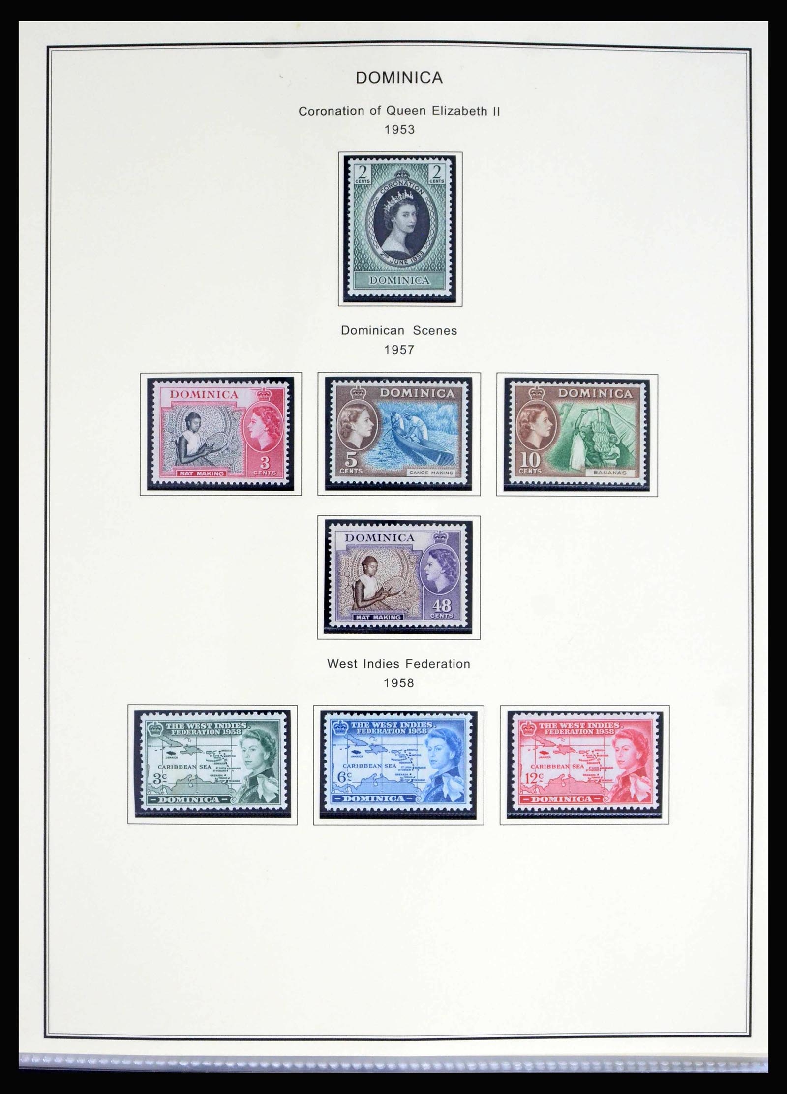 40066 0012 - Postzegelverzameling 40066 Dominica 1874-1978.
