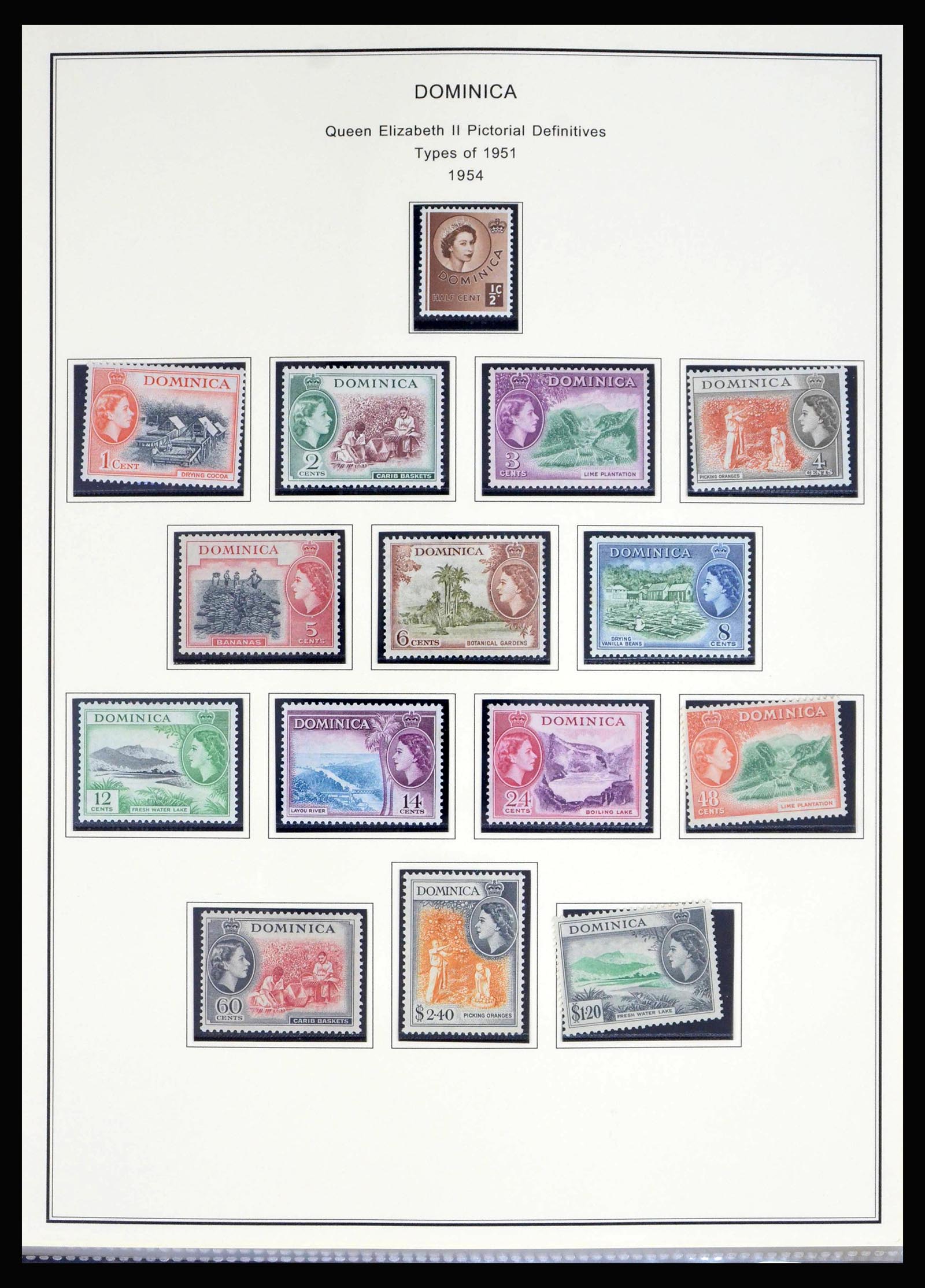 40066 0013 - Postzegelverzameling 40066 Dominica 1874-1978.