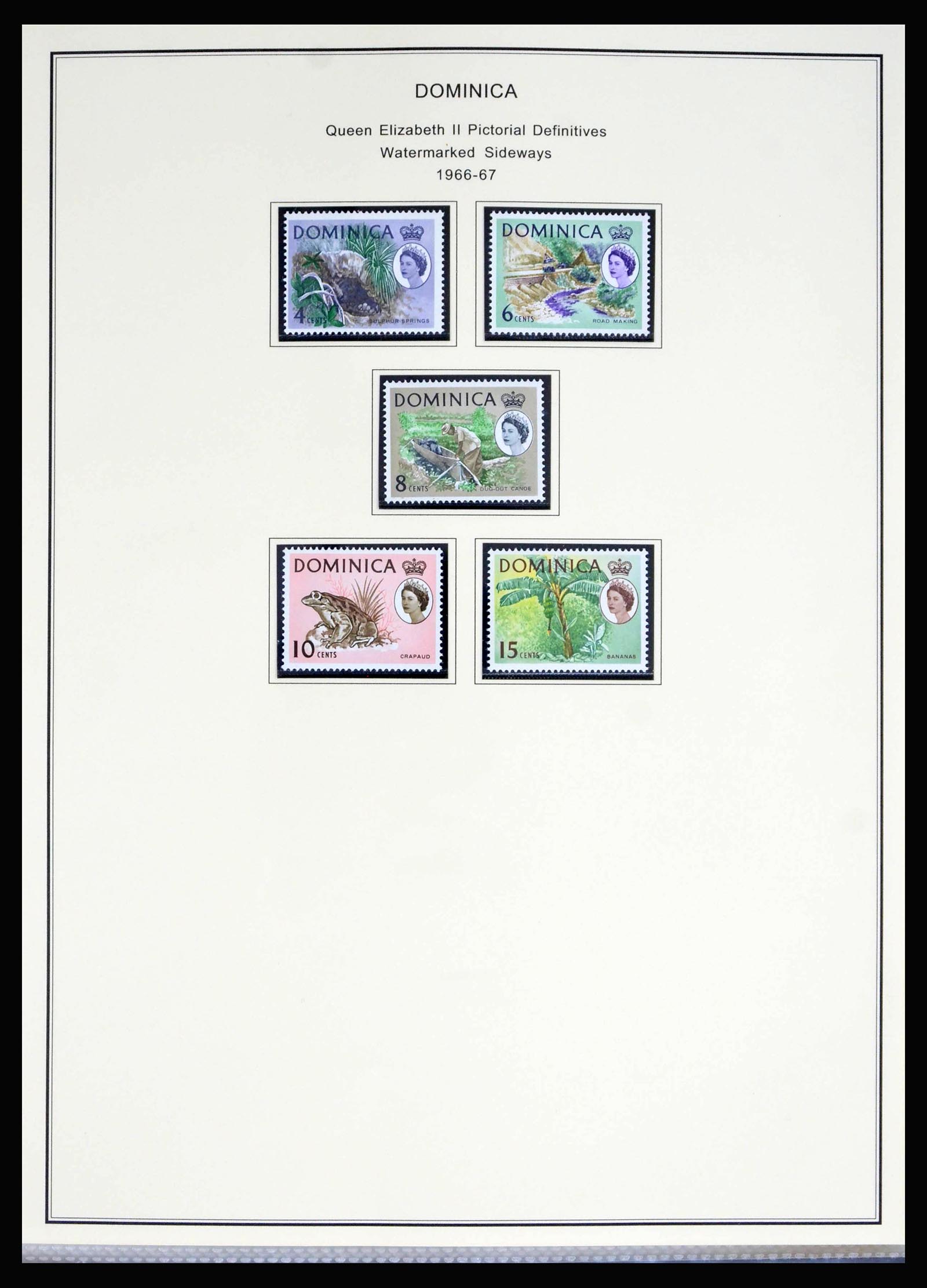 40066 0015 - Postzegelverzameling 40066 Dominica 1874-1978.