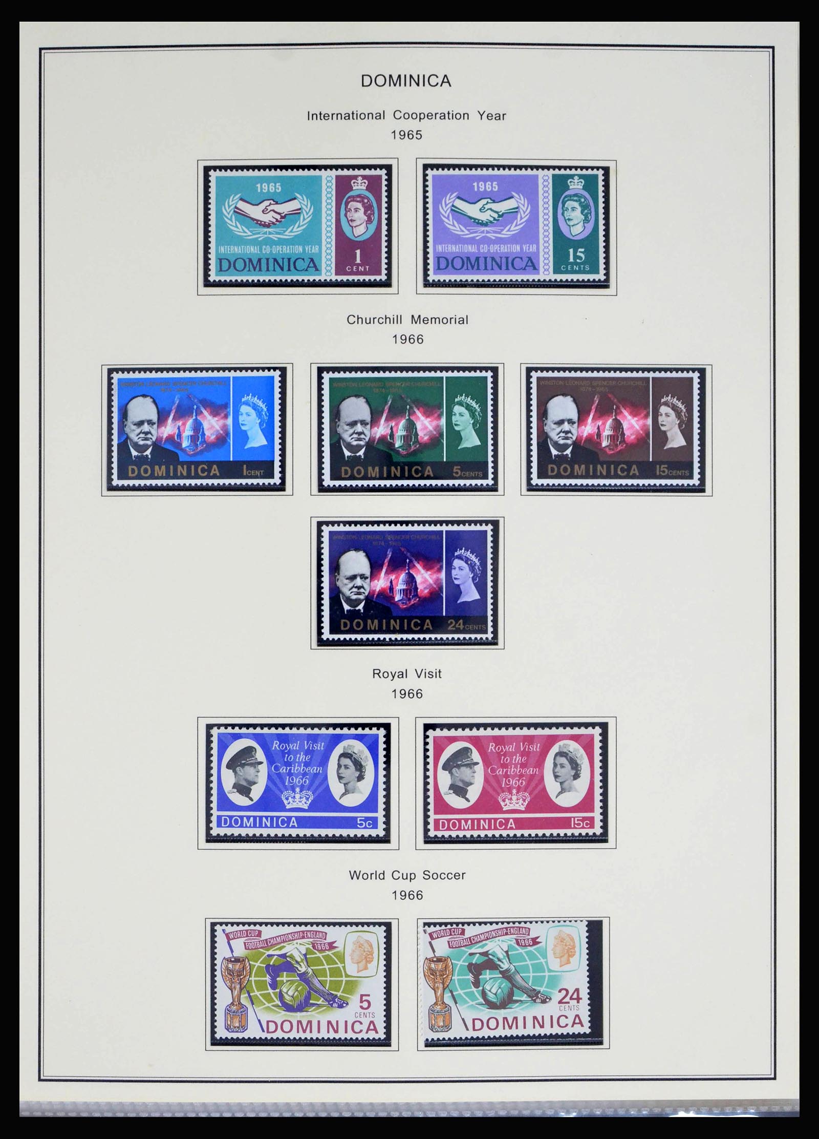 40066 0017 - Postzegelverzameling 40066 Dominica 1874-1978.