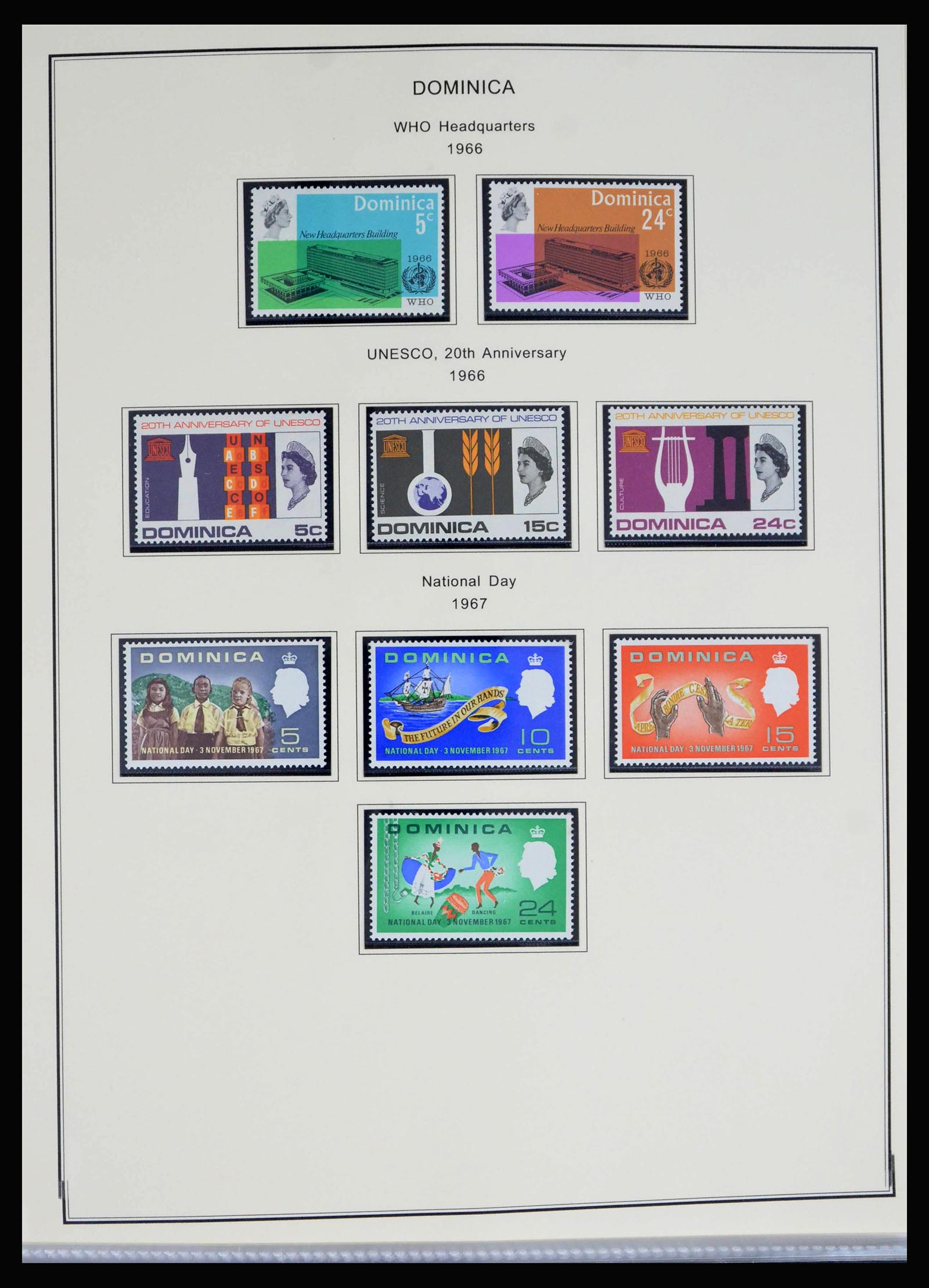 40066 0018 - Postzegelverzameling 40066 Dominica 1874-1978.