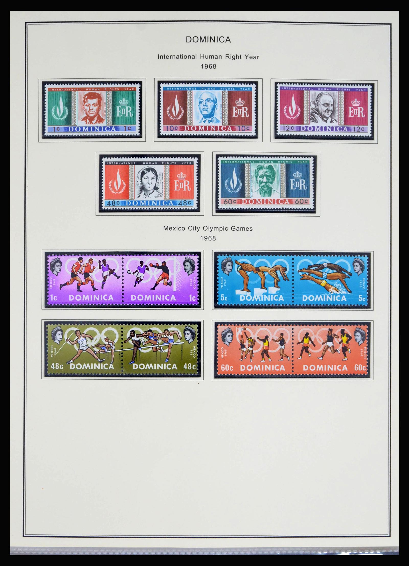 40066 0019 - Postzegelverzameling 40066 Dominica 1874-1978.