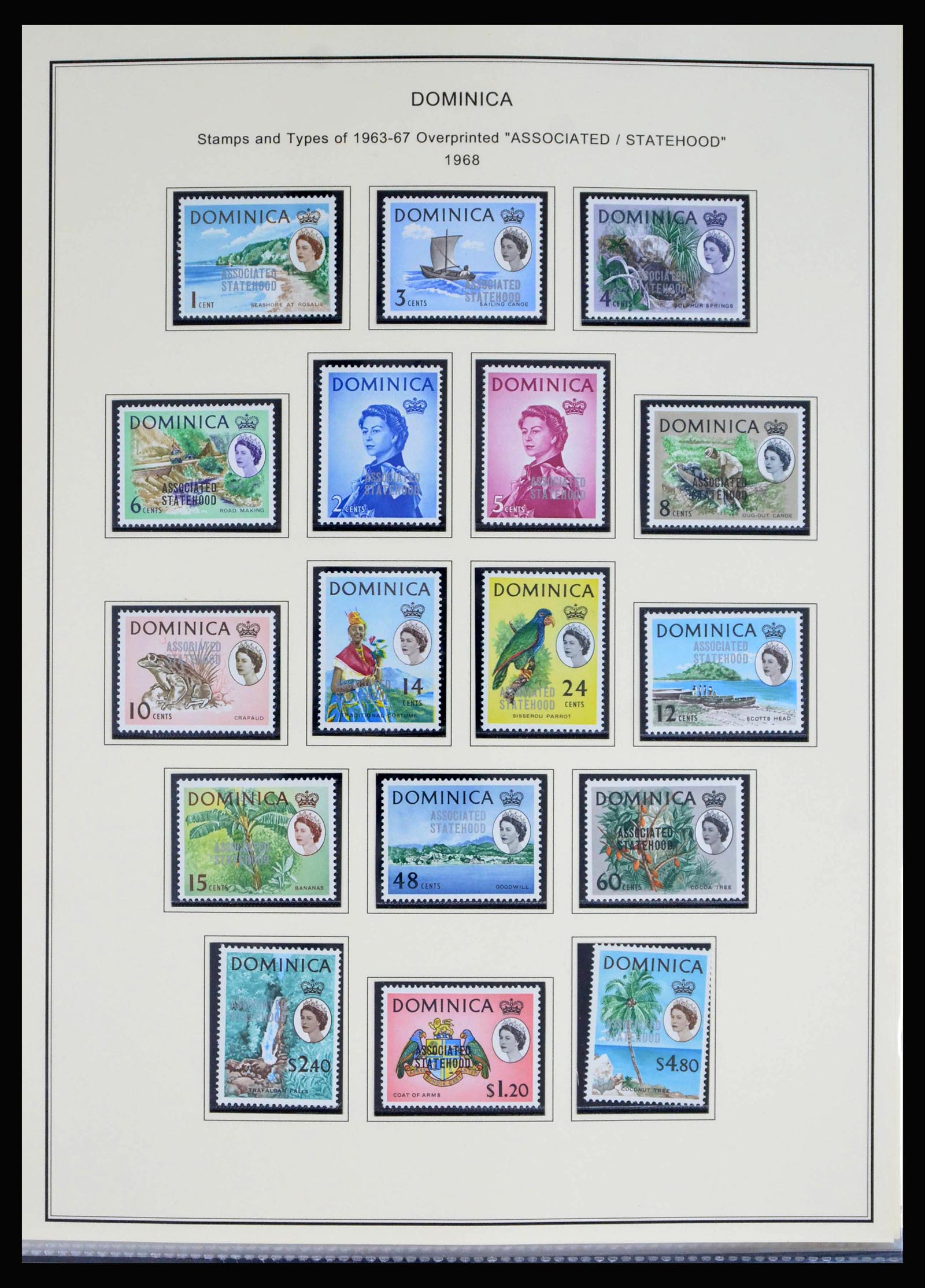 40066 0020 - Postzegelverzameling 40066 Dominica 1874-1978.