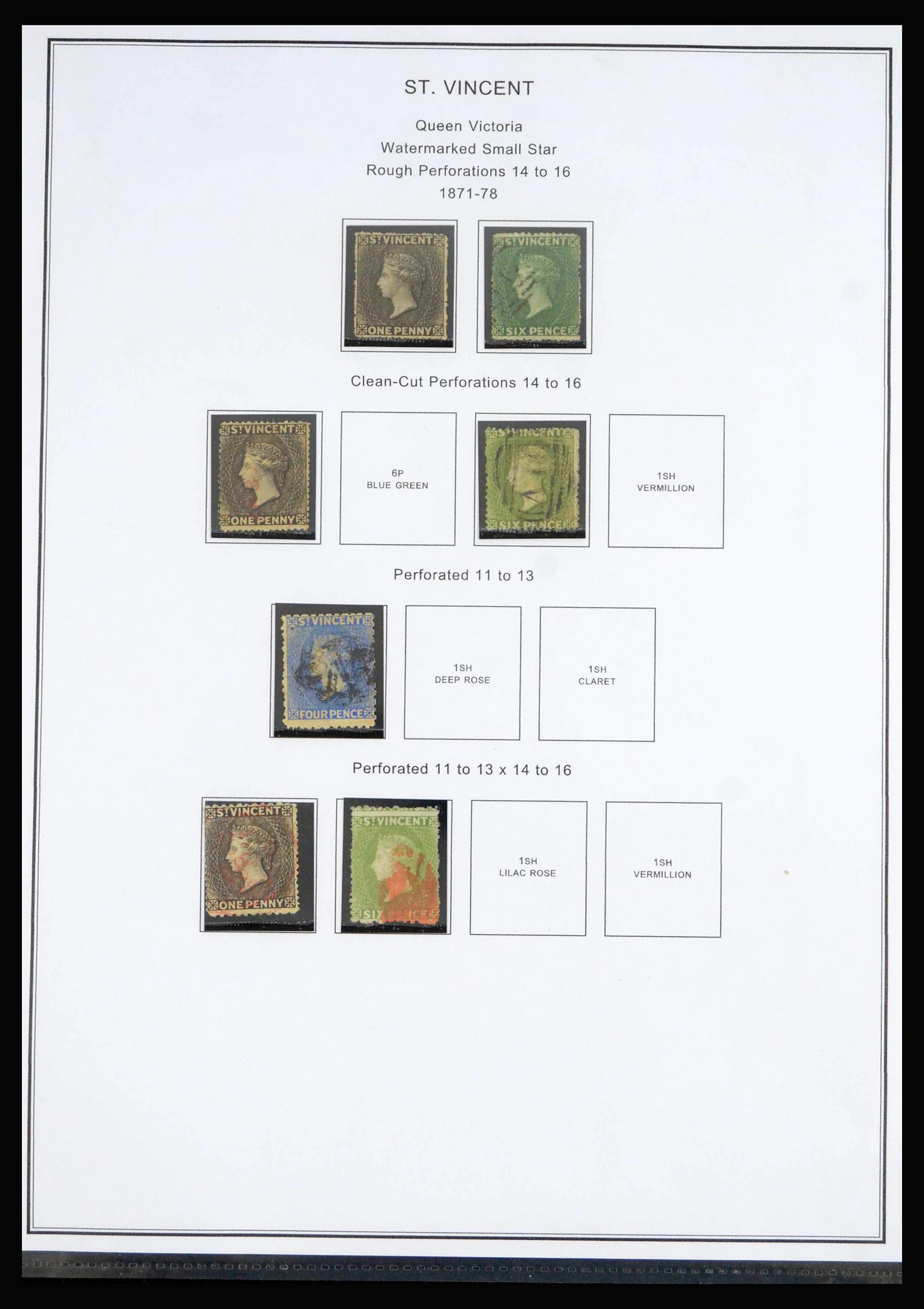 40069 0002 - Postzegelverzameling 40069 St. Vincent 1862-1979.