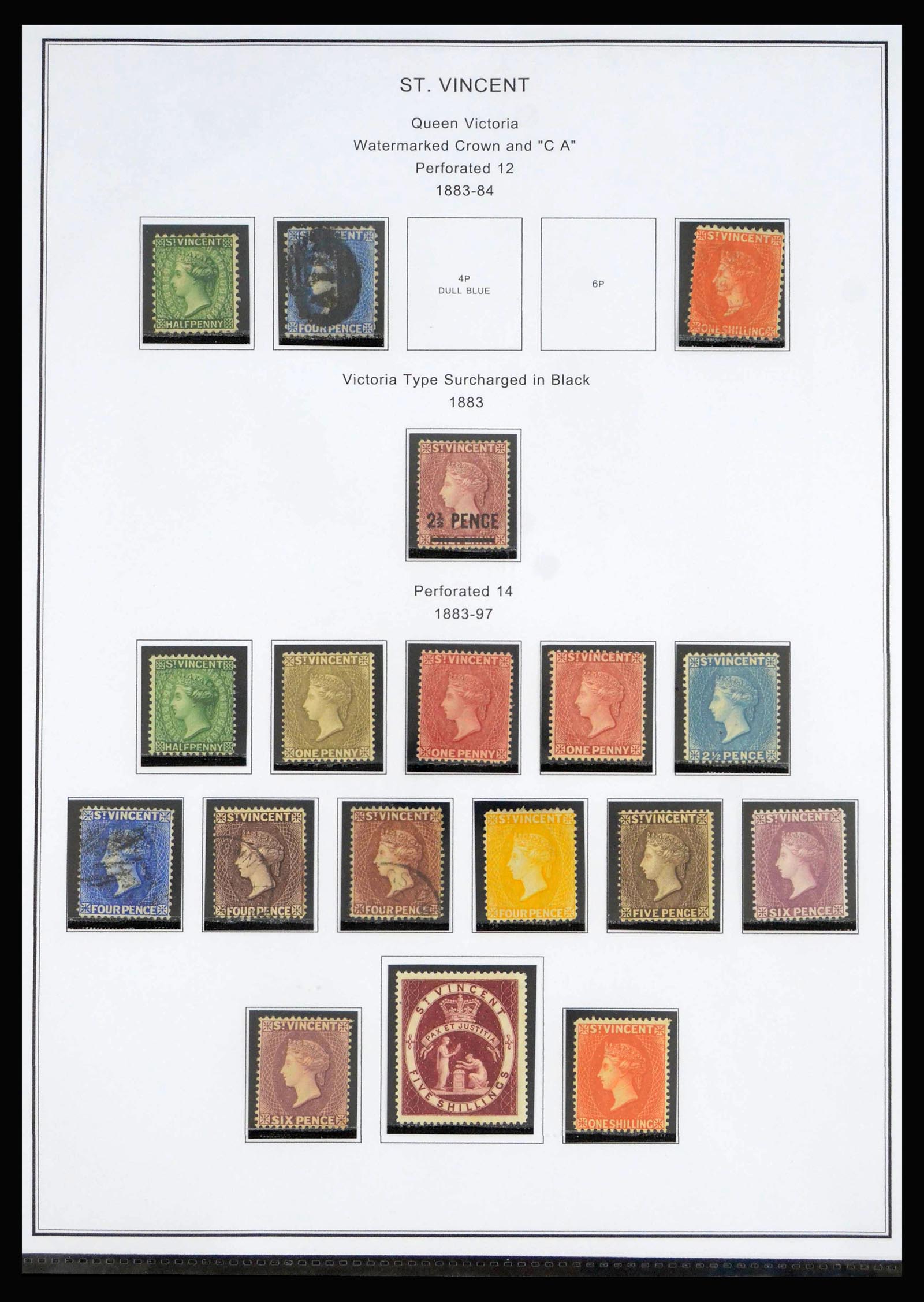 40069 0004 - Postzegelverzameling 40069 St. Vincent 1862-1979.