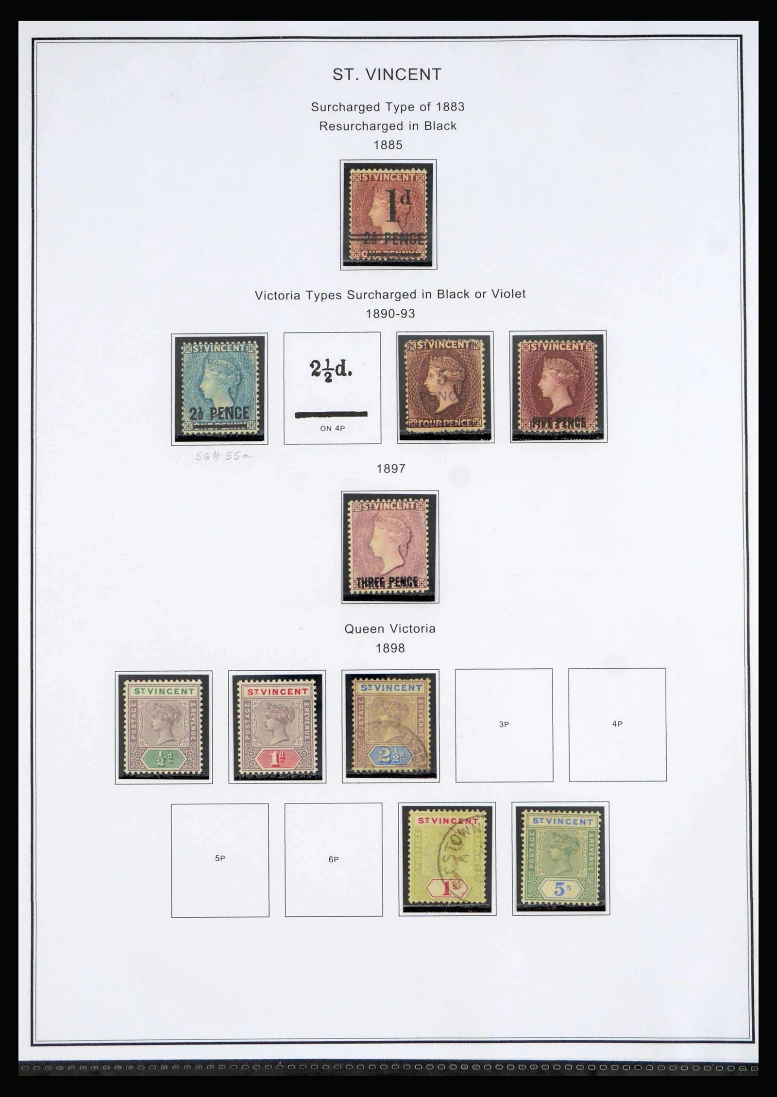 40069 0005 - Postzegelverzameling 40069 St. Vincent 1862-1979.