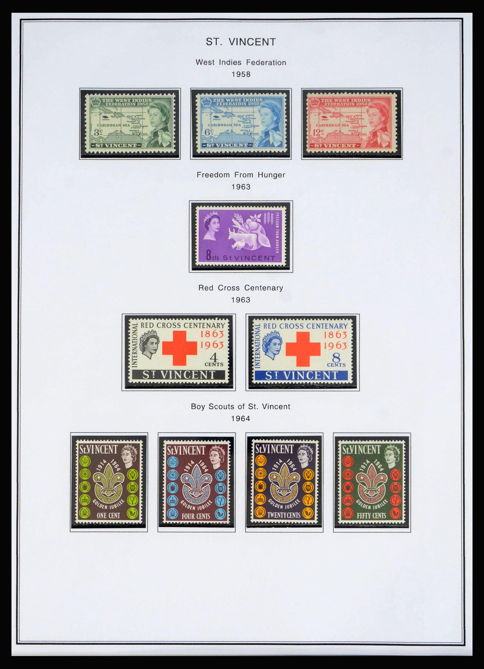 40069 0015 - Postzegelverzameling 40069 St. Vincent 1862-1979.