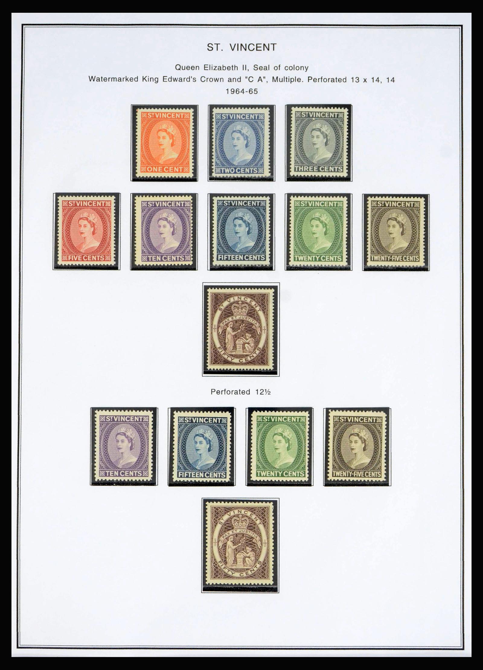 40069 0016 - Postzegelverzameling 40069 St. Vincent 1862-1979.