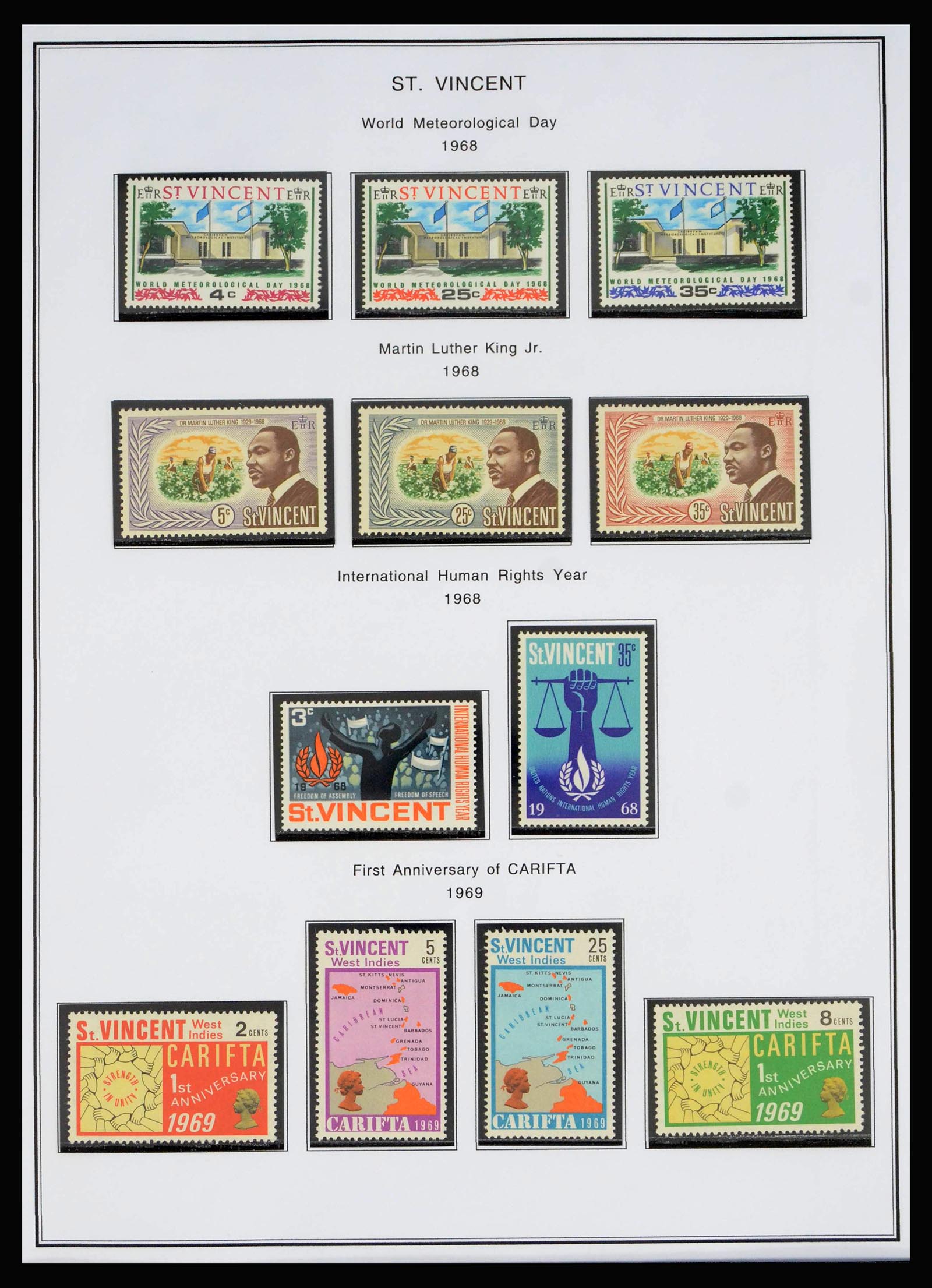 40069 0020 - Postzegelverzameling 40069 St. Vincent 1862-1979.