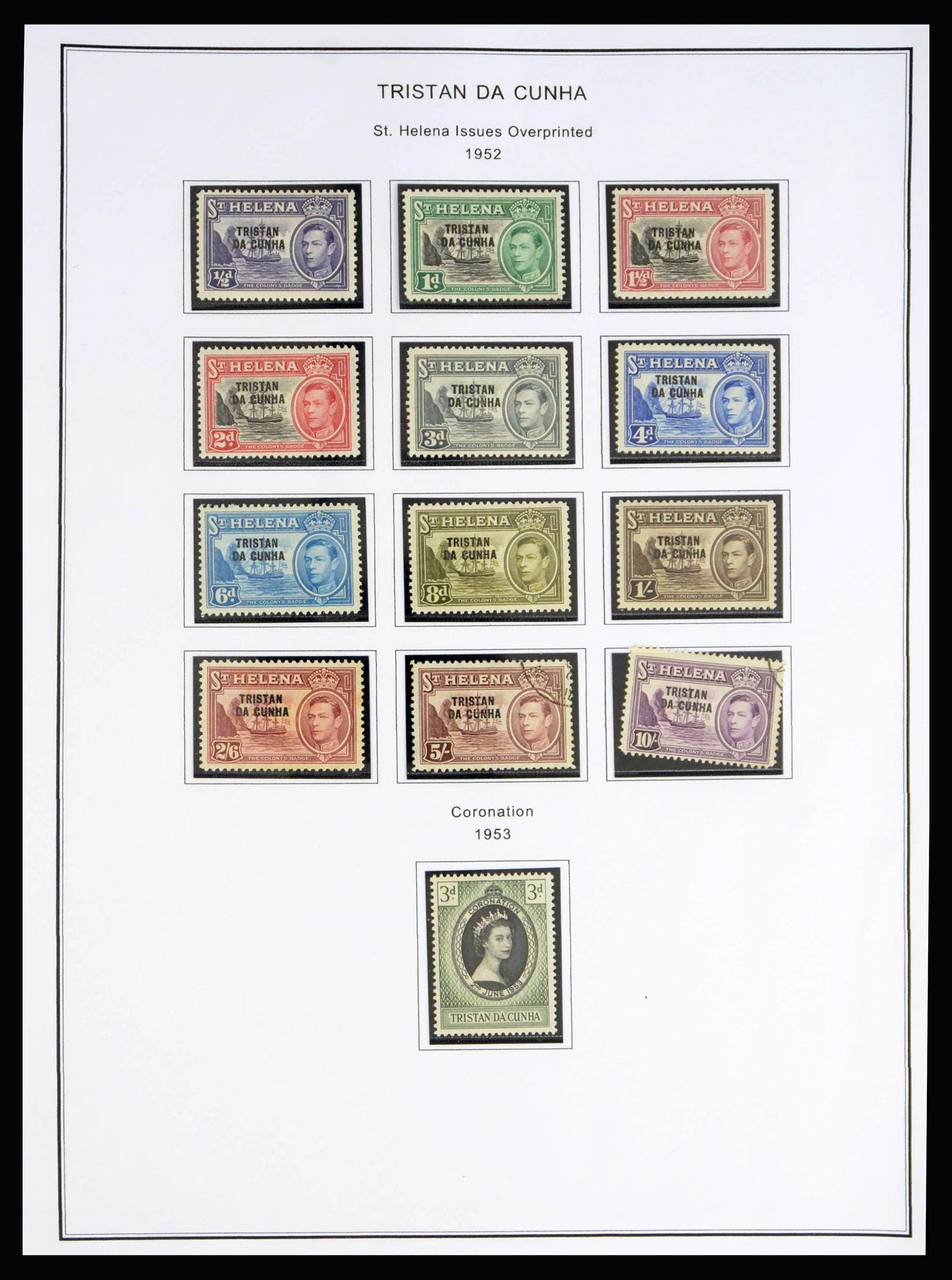 40072 0001 - Postzegelverzameling 40072 Tristan da Cunha 1952-1994.