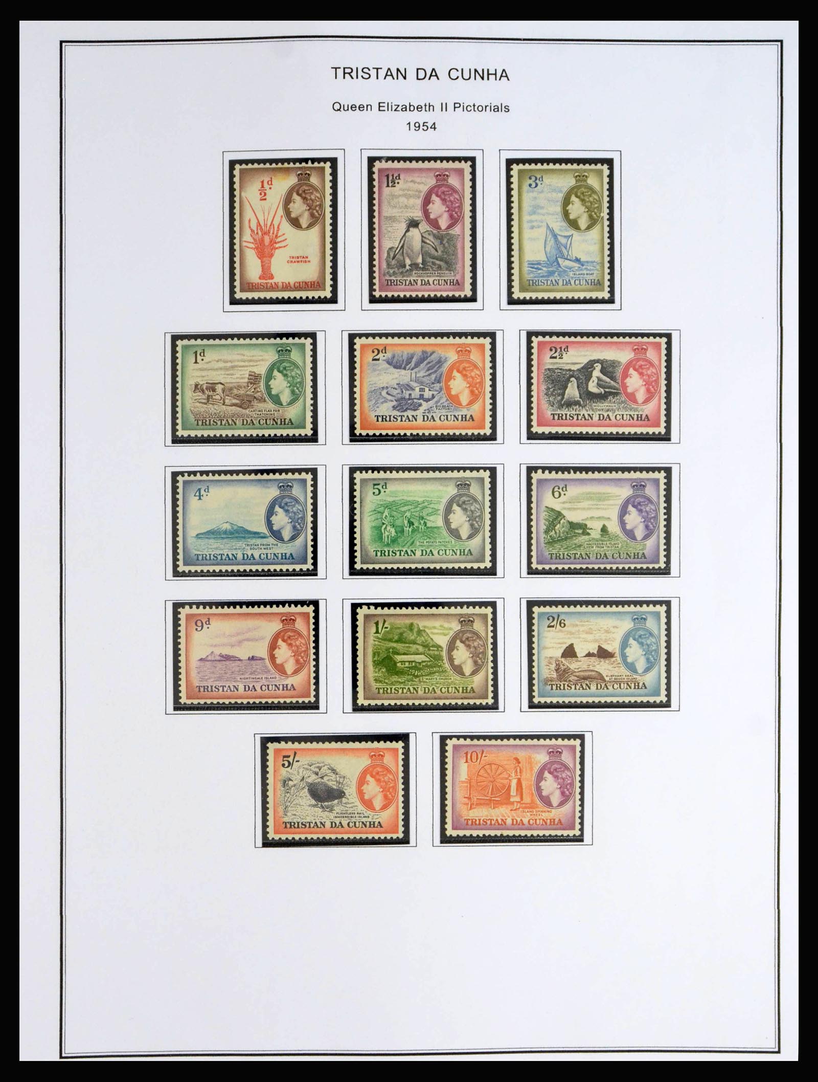 40072 0002 - Postzegelverzameling 40072 Tristan da Cunha 1952-1994.