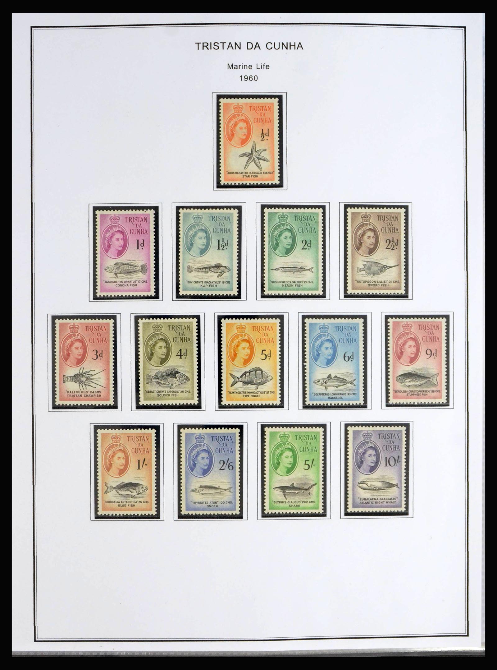 40072 0003 - Postzegelverzameling 40072 Tristan da Cunha 1952-1994.