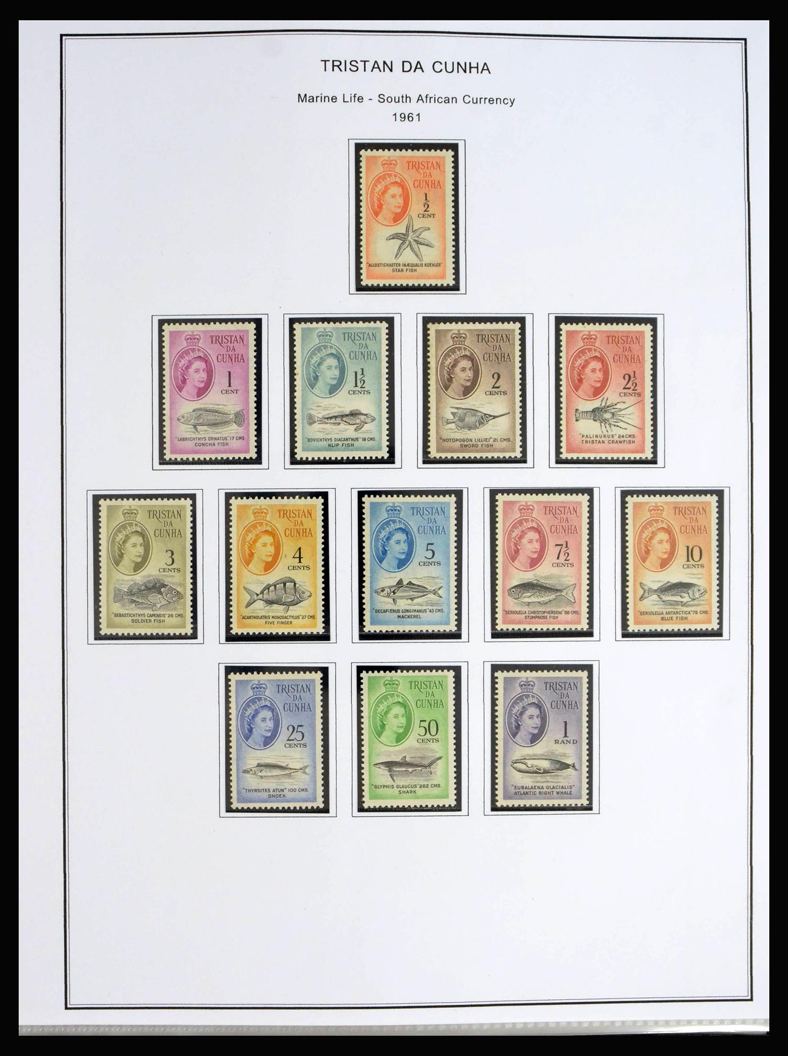 40072 0004 - Postzegelverzameling 40072 Tristan da Cunha 1952-1994.