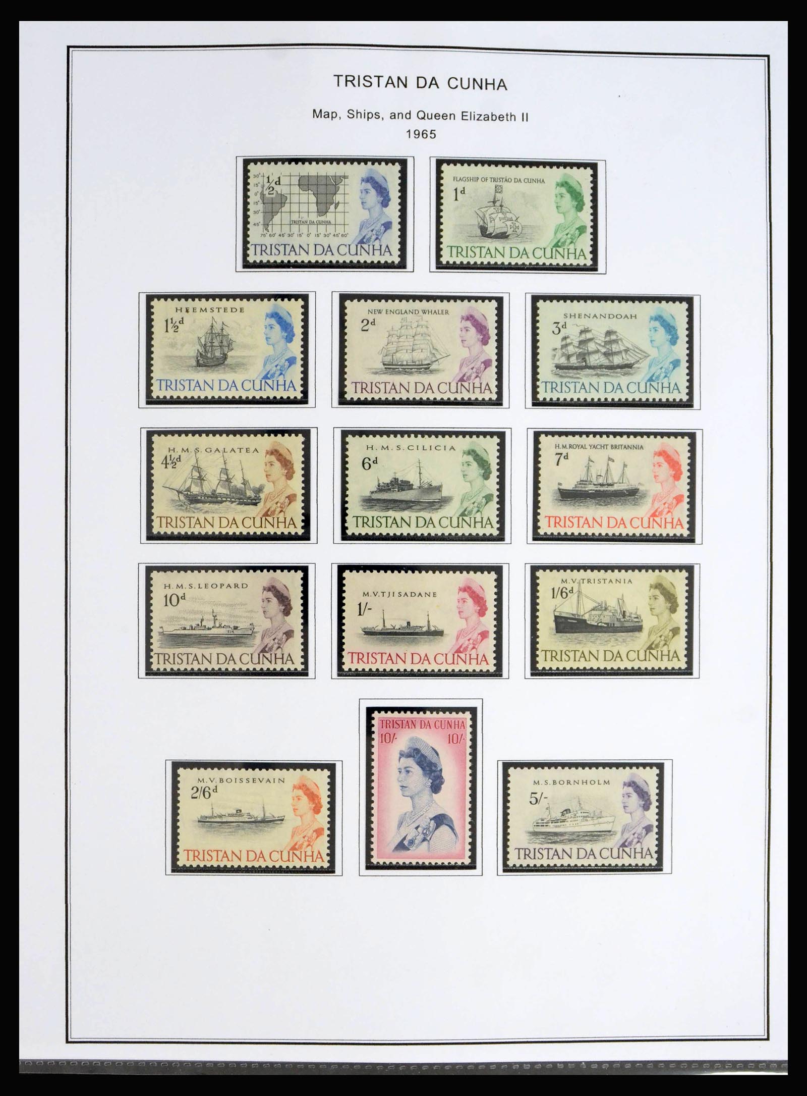 40072 0006 - Postzegelverzameling 40072 Tristan da Cunha 1952-1994.