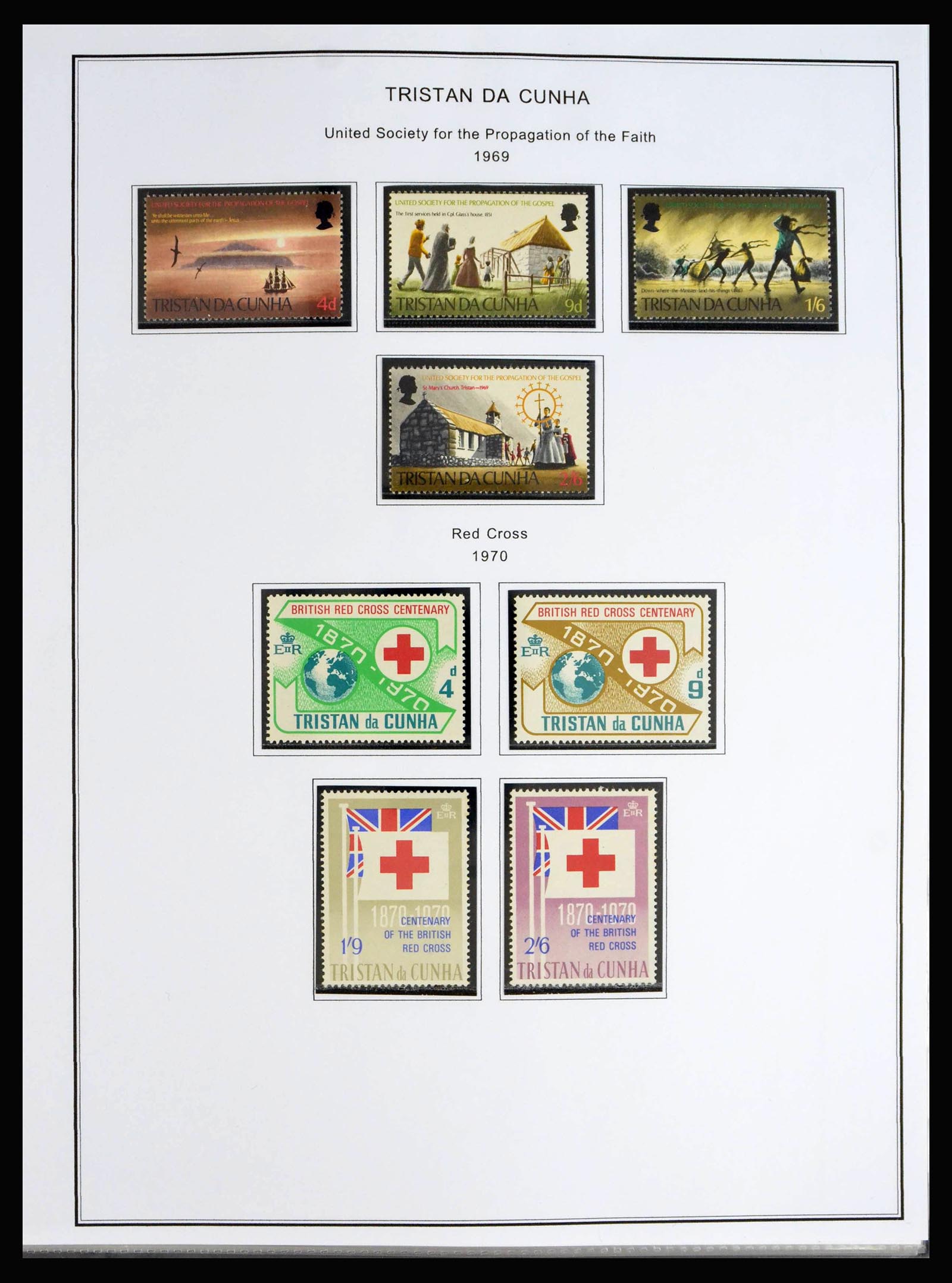 40072 0012 - Postzegelverzameling 40072 Tristan da Cunha 1952-1994.